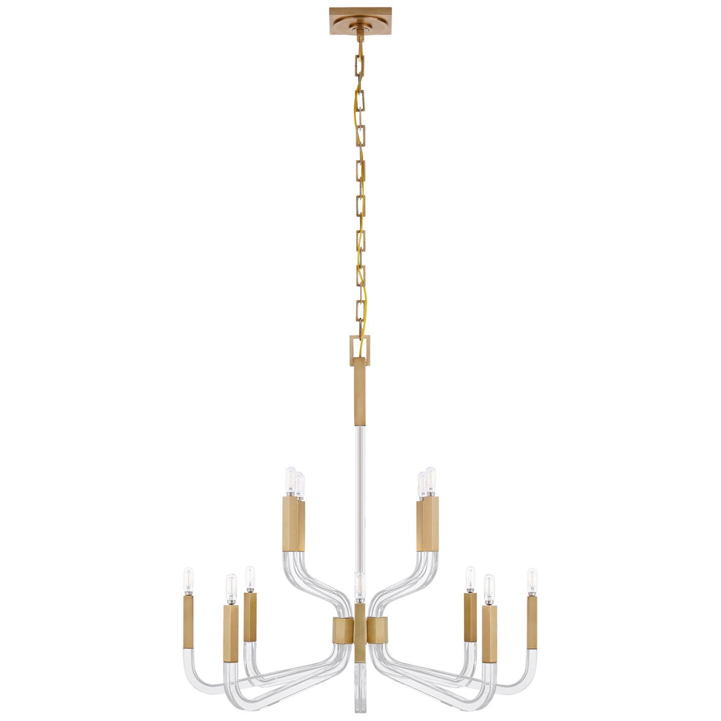 Chapman & Myers Reagan 32 Inch 12 Light Chandelier by Visual Comfort Signature Collection