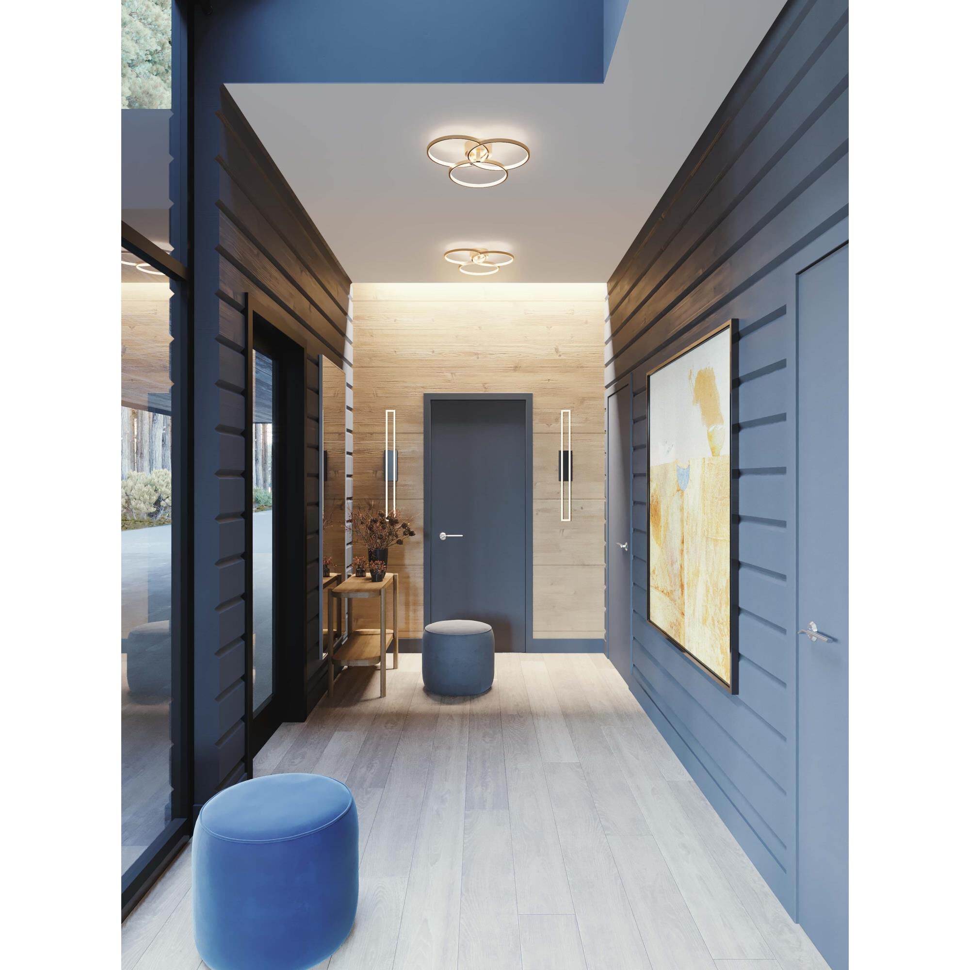 Orion 20 Inch 1 Light LED Semi Flush Mount by AFX Lighting