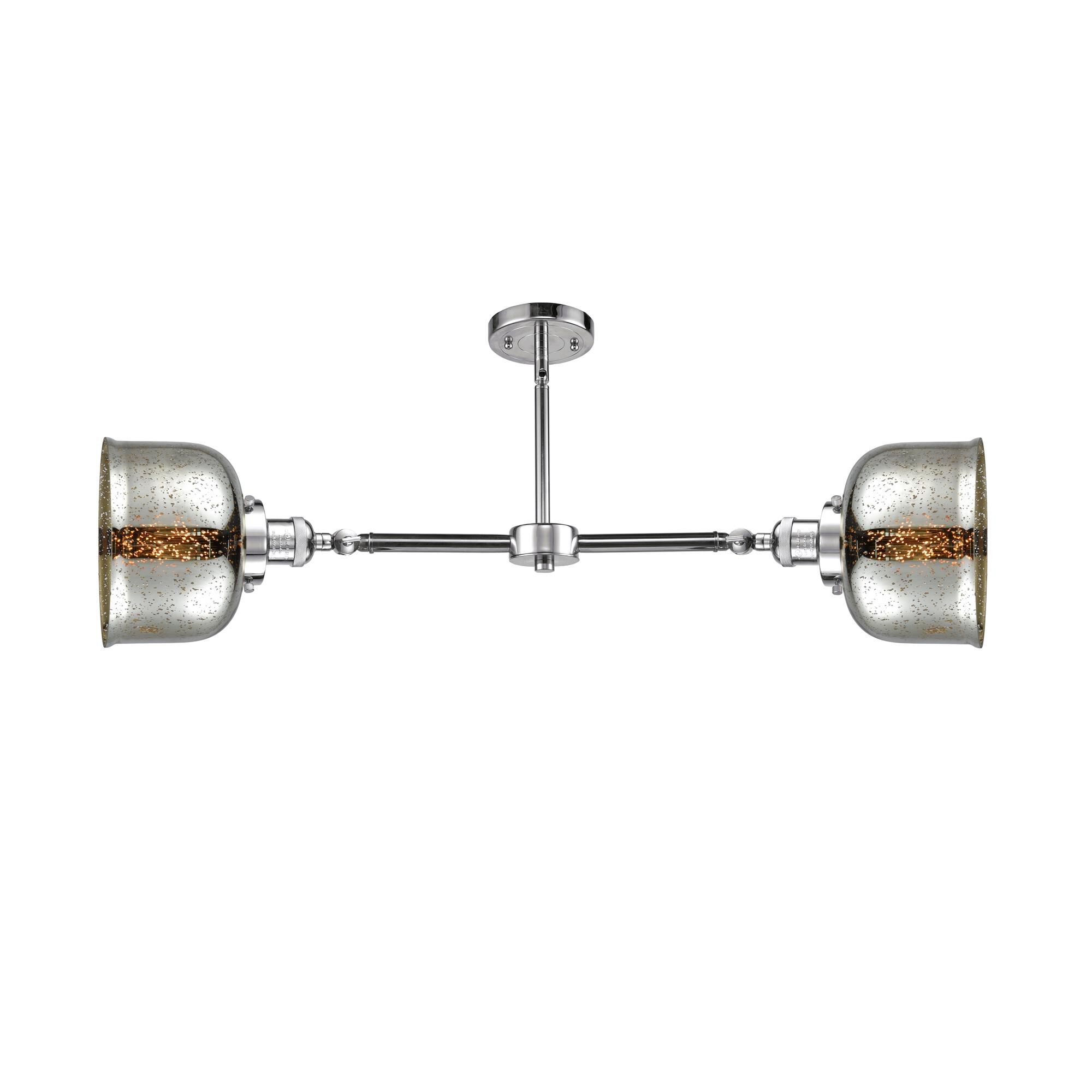 Shown in Polished Chrome finish and Silver Plated Mercury glass