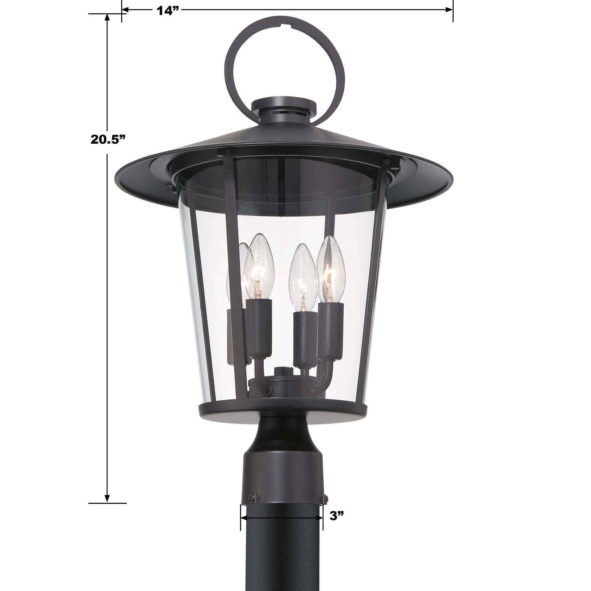Shown in Matte Black finish and Clear glass and Clear Glass shade