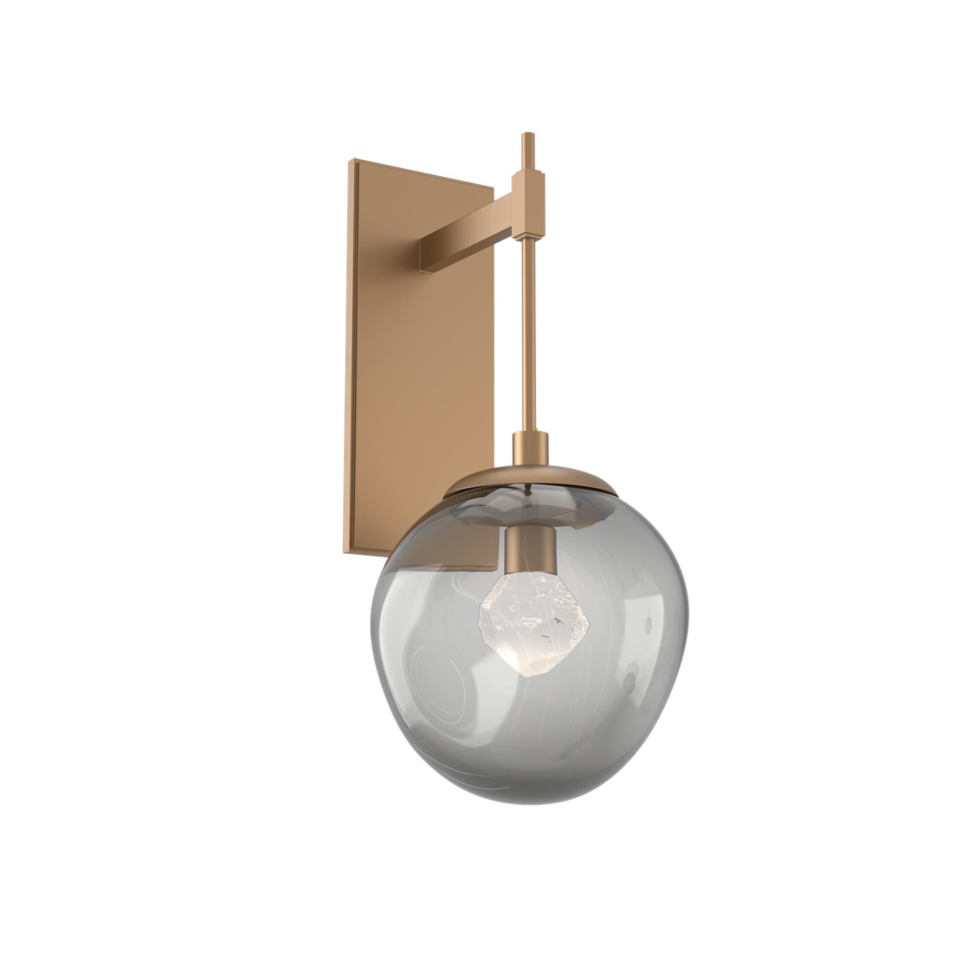 Shown in Novel Brass finish and Zircon Inner And Smoke Outer glass