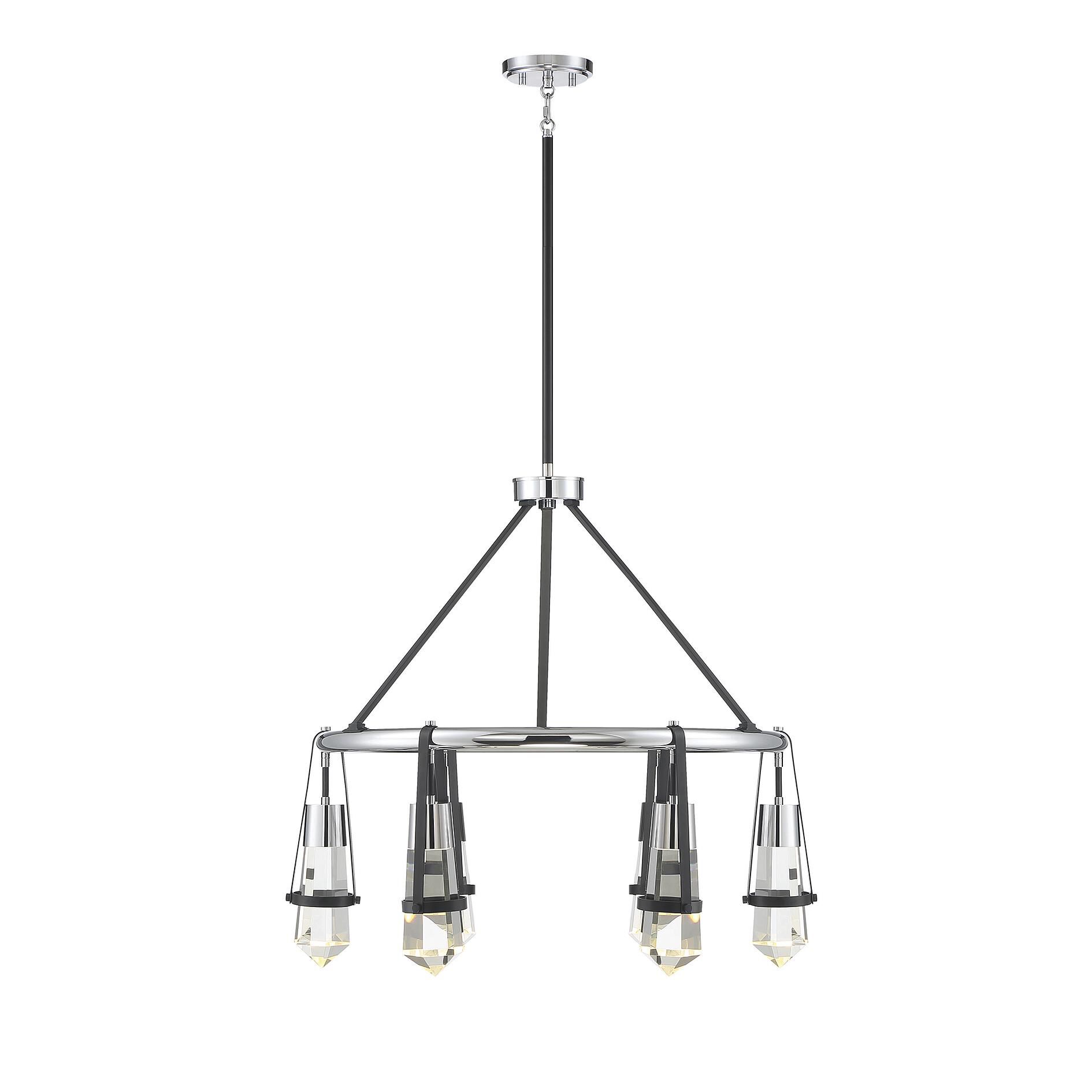 Denali 28 Inch 6 Light LED Chandelier by Savoy House