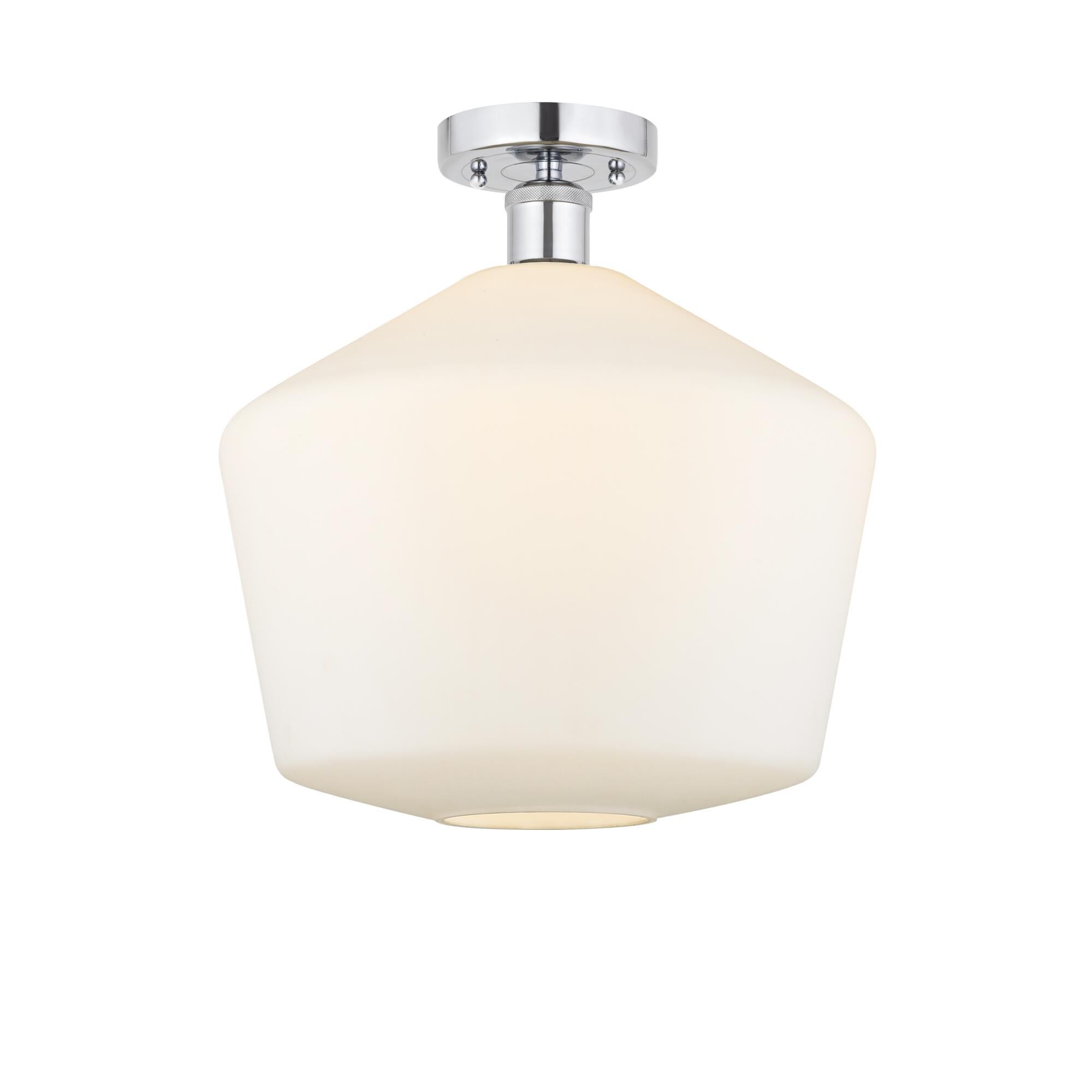 Shown in Polished Chrome, Cased Matte White finish and Cased Matte White glass and Cased Matte White Glass shade