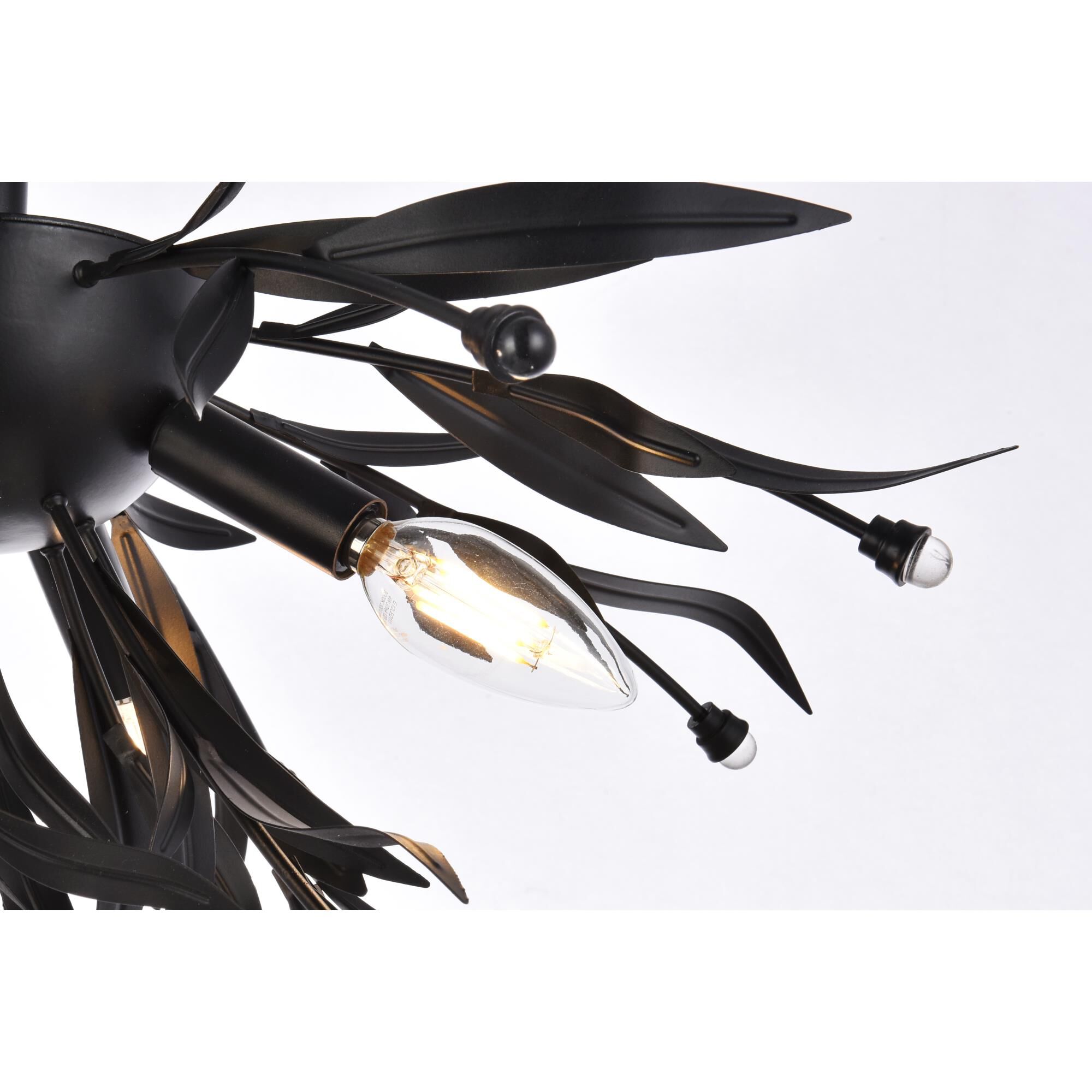 Shown in Black finish and Clear Royal Cut crystal