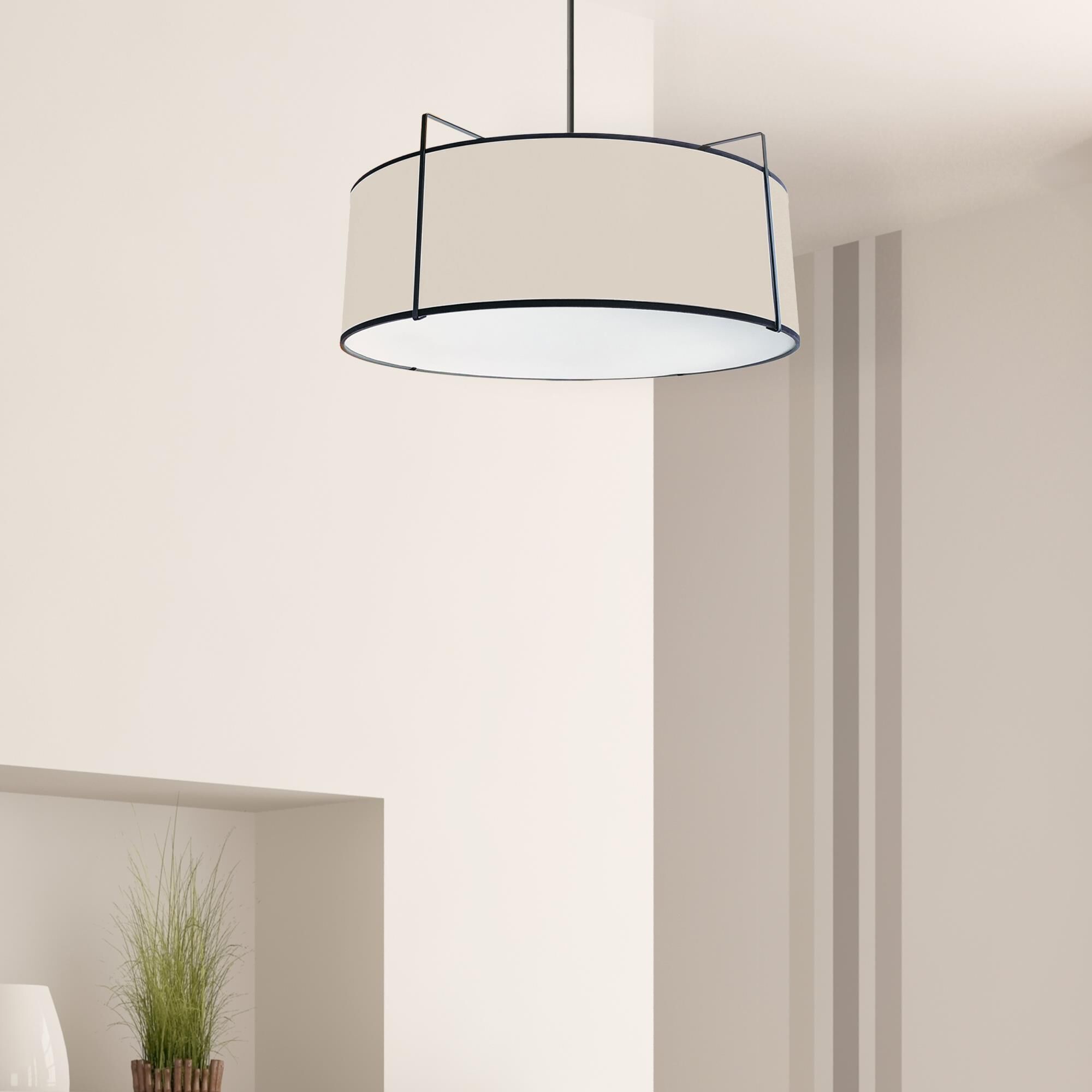 Trapezoid 24 Inch LED Large Pendant by Dainolite