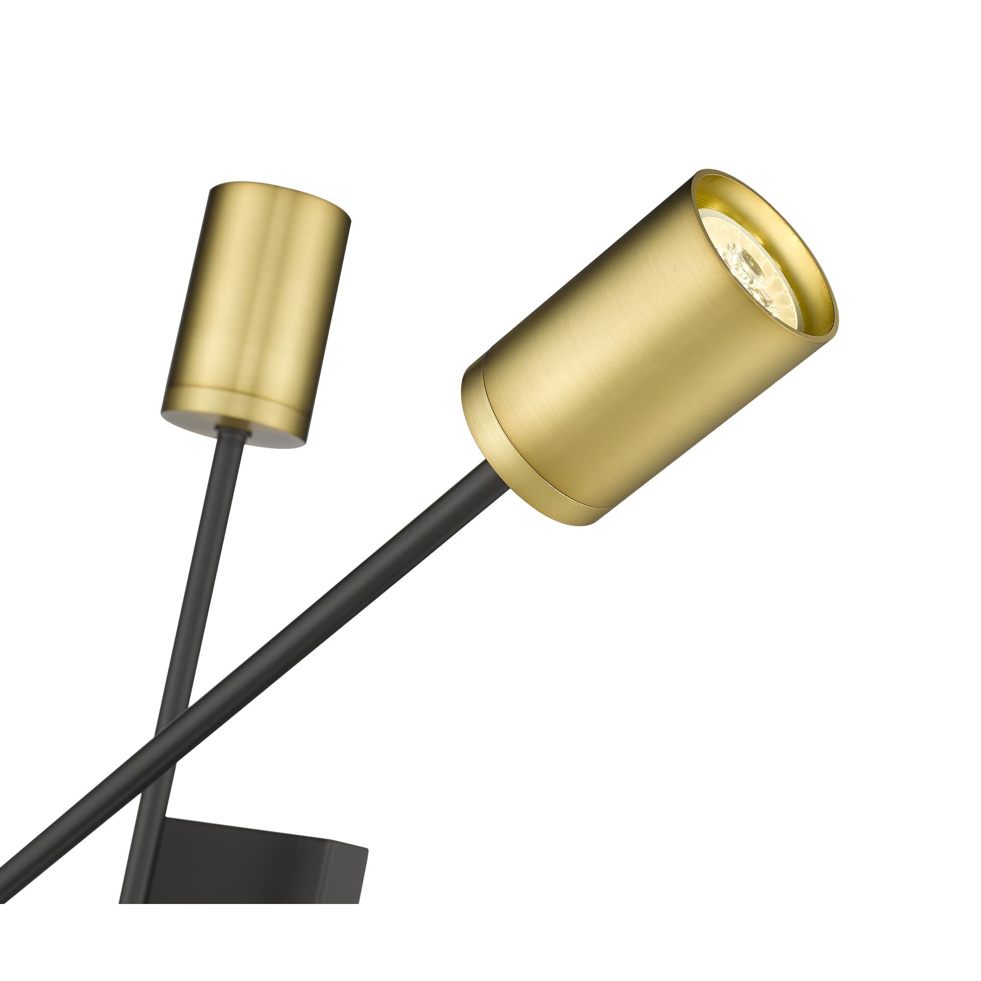 Shown in Matte Black And Olde Brass finish