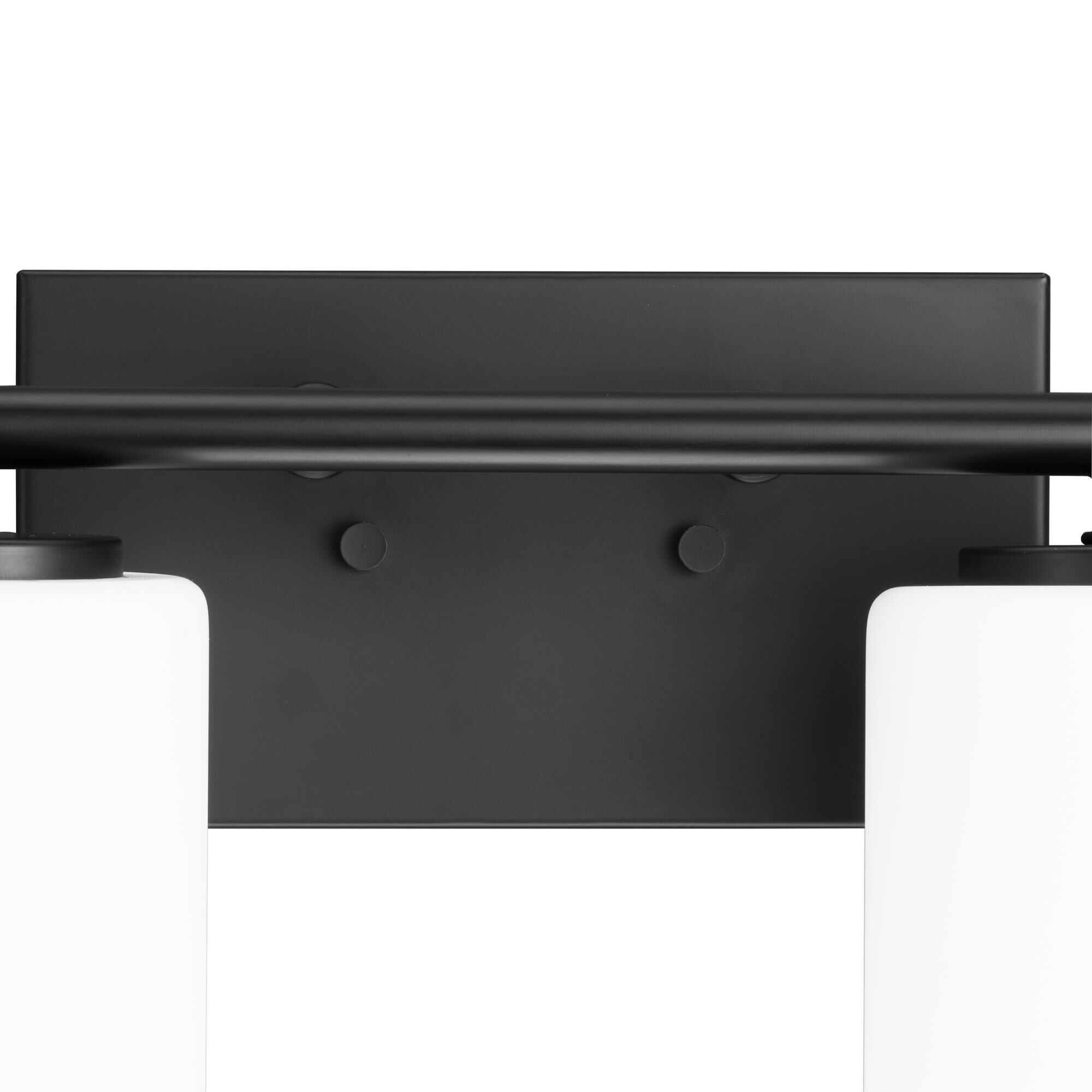 Shown in Black finish and Etched White Cylindrical glass