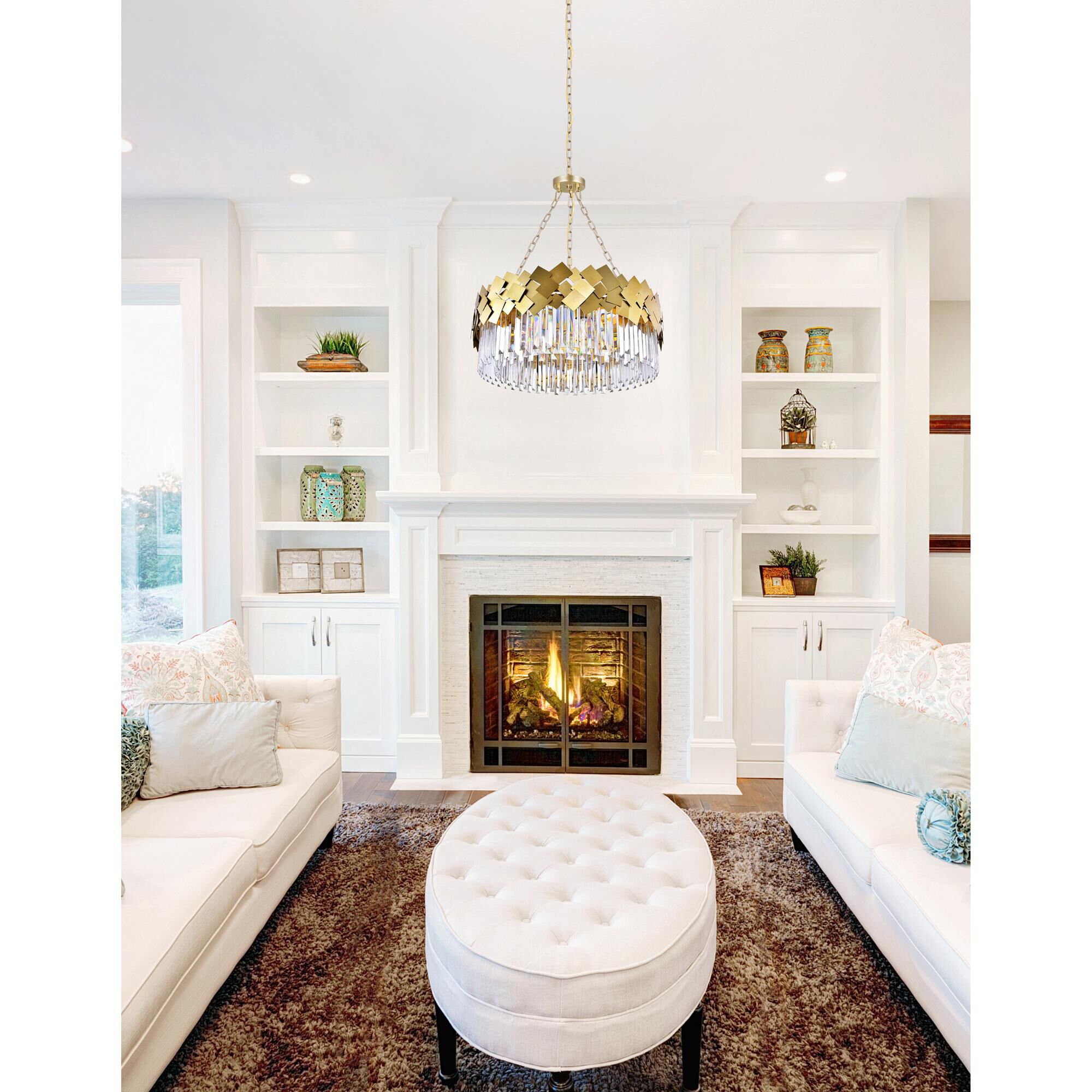 Shown in Medallion Gold finish and K9 Clear crystal