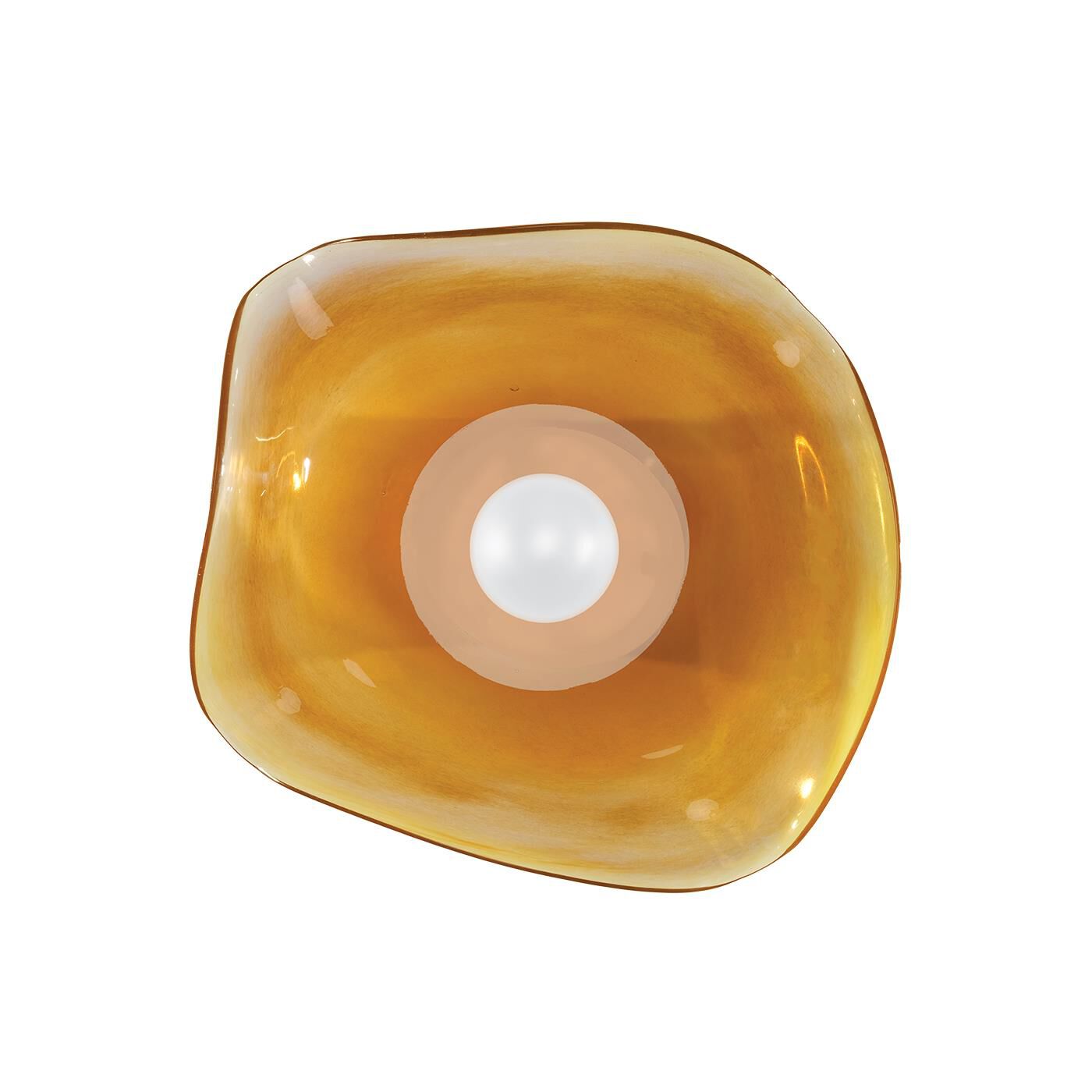 Shown in White finish and False crystal and True glass