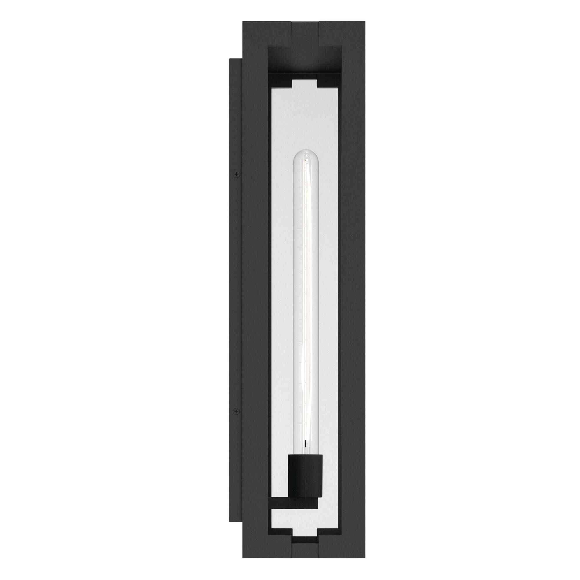 Shown in Textured Black finish and Clear glass