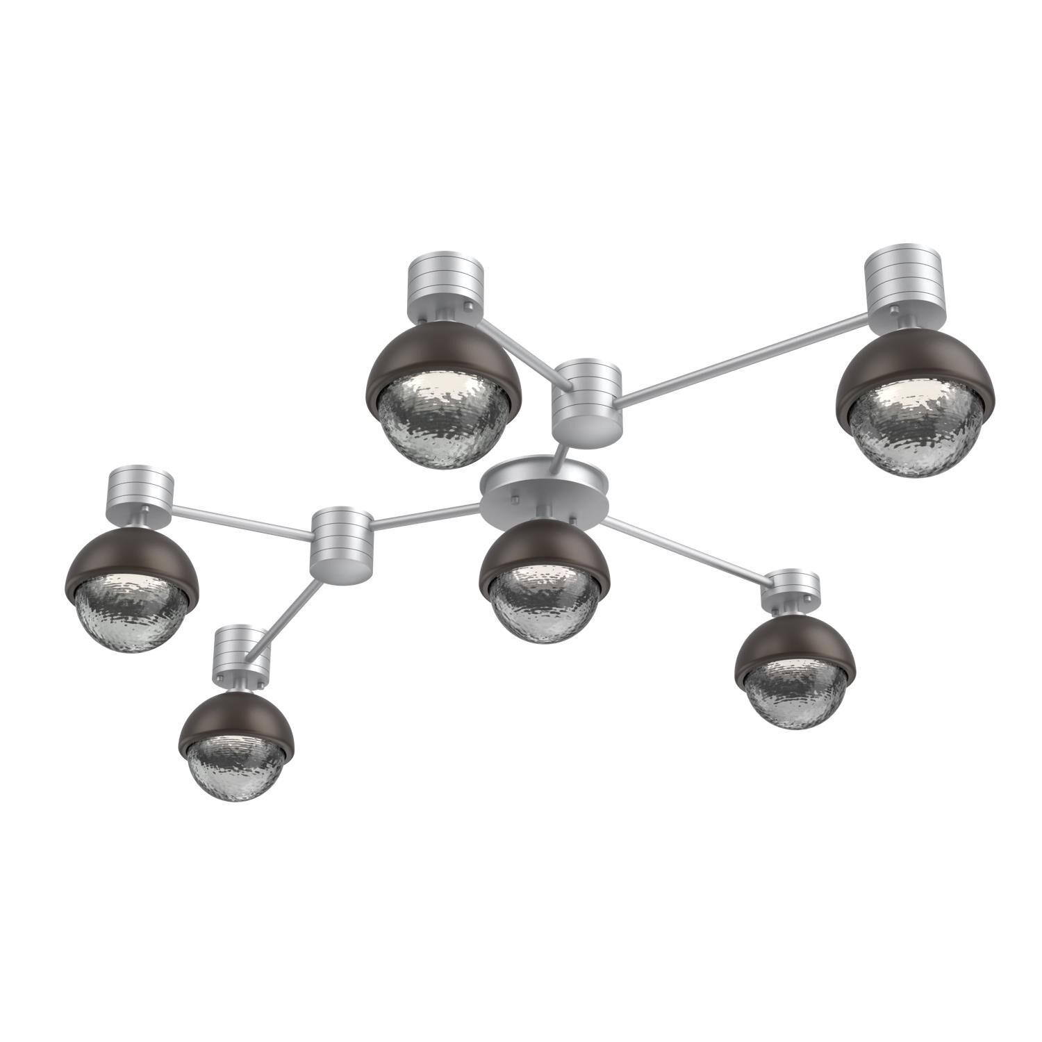 Levi Wilson Cabochon 41 Inch Flush Mount by Hammerton Studio