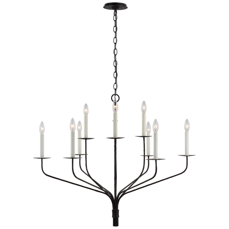 Ian K. Fowler Belfair 36 Inch 9 Light LED Chandelier by Visual Comfort Signature Collection