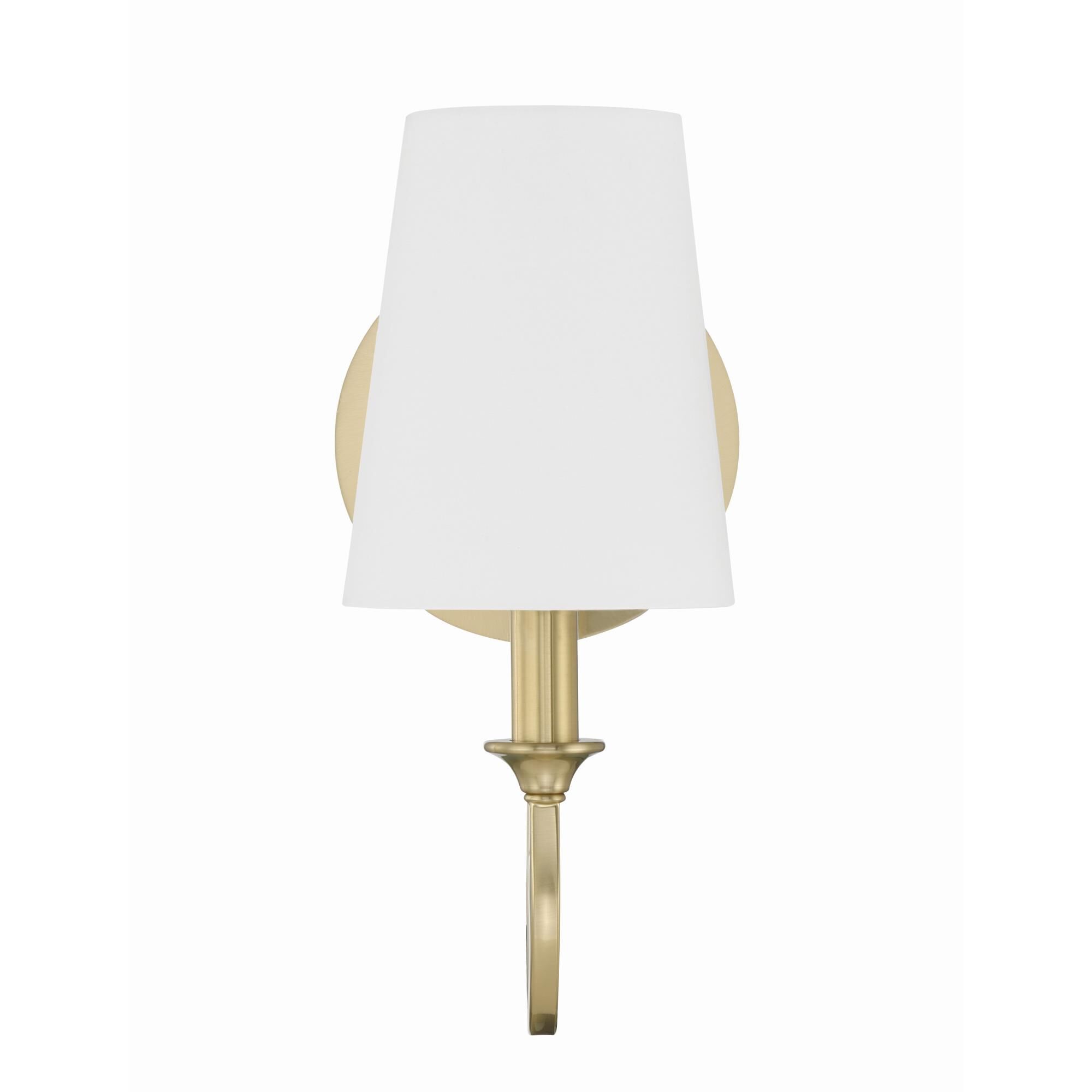 Shown in Vibrant Gold finish and Silk shade