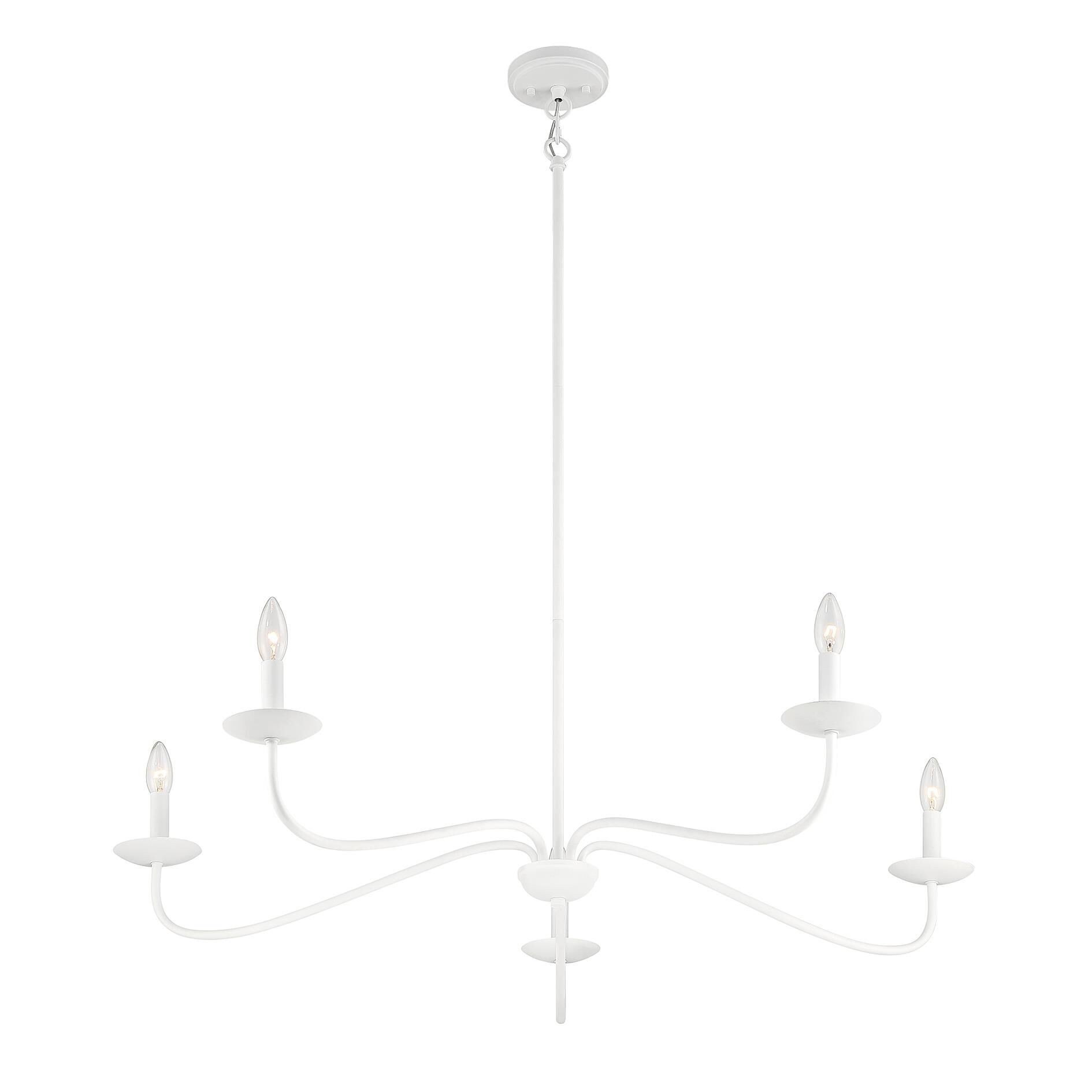 42 Inch 5 Light LED Chandelier by Meridian Lighting