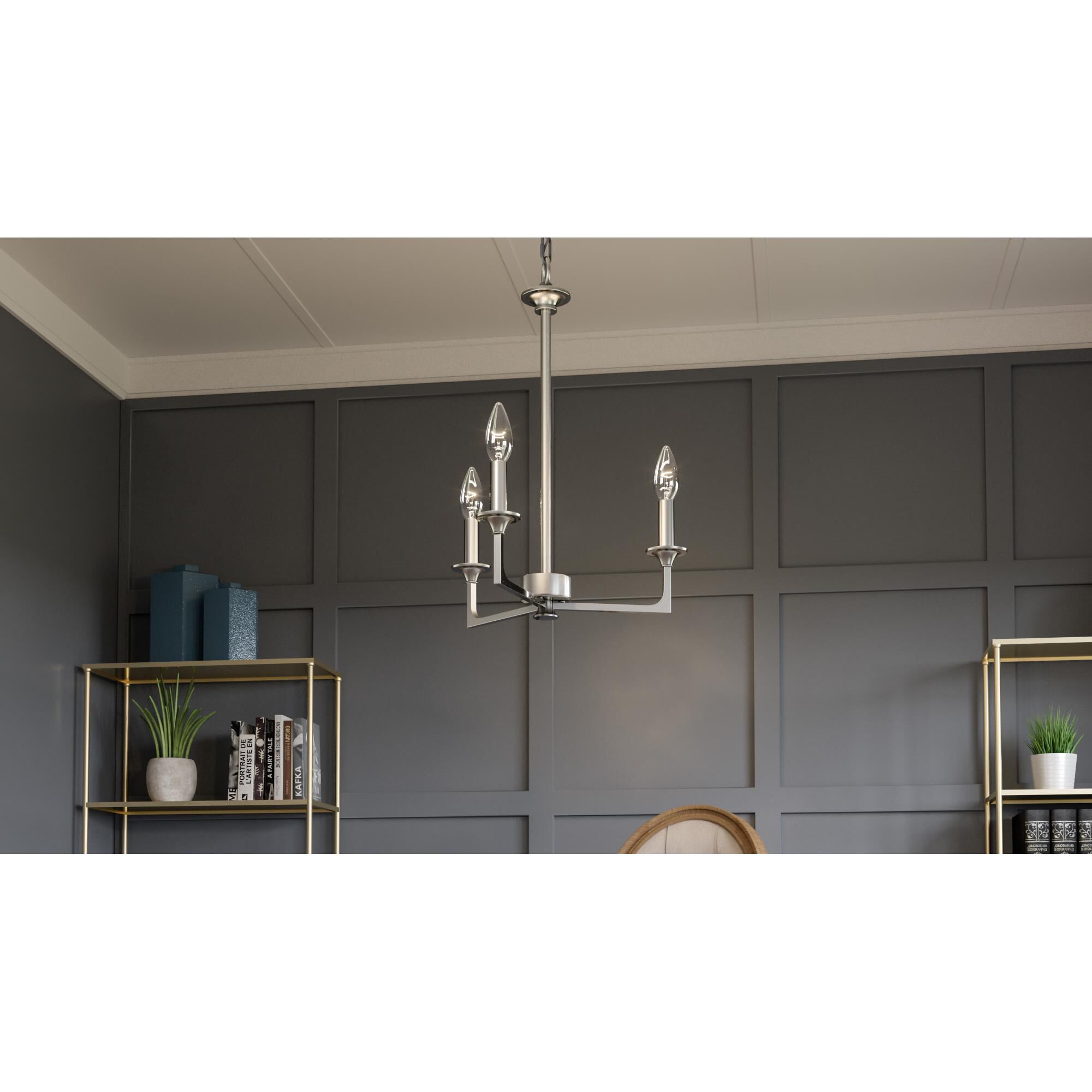 Prescott 16 Inch 3 Light Mini Chandelier by Quoizel