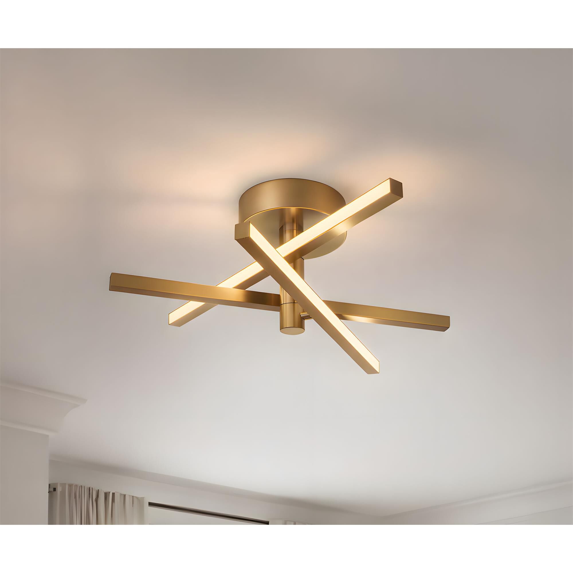 Knoll 18 Inch Semi Flush Mount,
