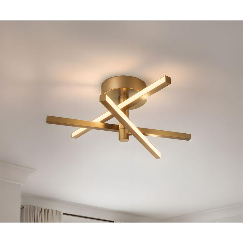 Knoll 18 Inch Semi Flush Mount by AFX Lighting