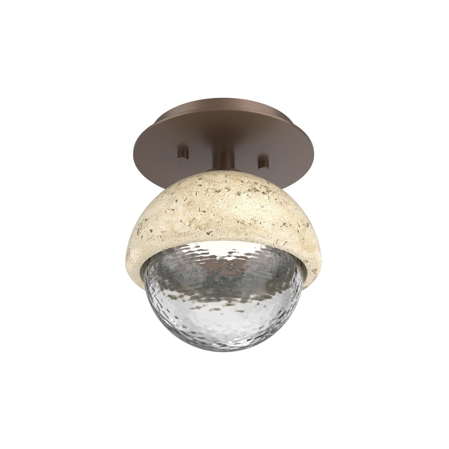 Levi Wilson Cabochon 6 Inch Flush Mount by Hammerton Studio
