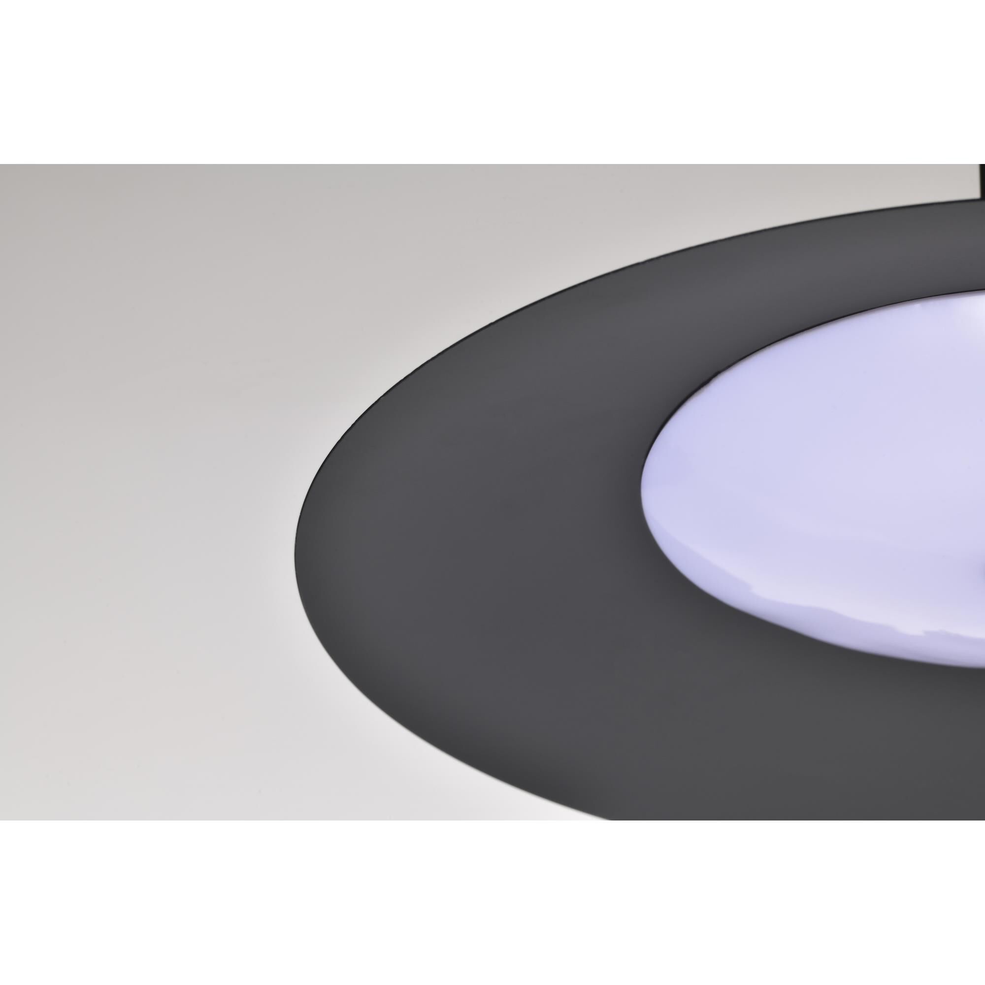 Shown in Matte Black finish and Matte Black shade