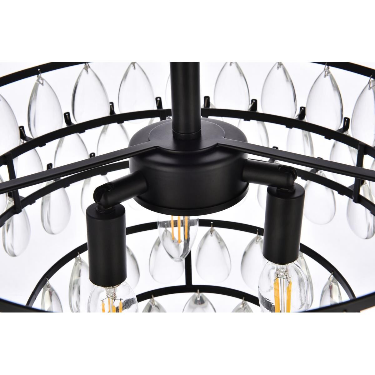 Mila 16 Inch 3 Light Flush Mount by Elegant Lighting