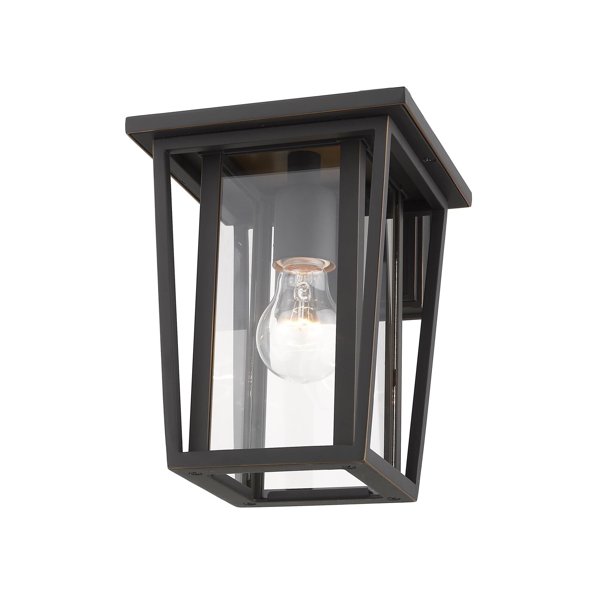 Shown in Oil Rubbed Bronze finish and Glass shade