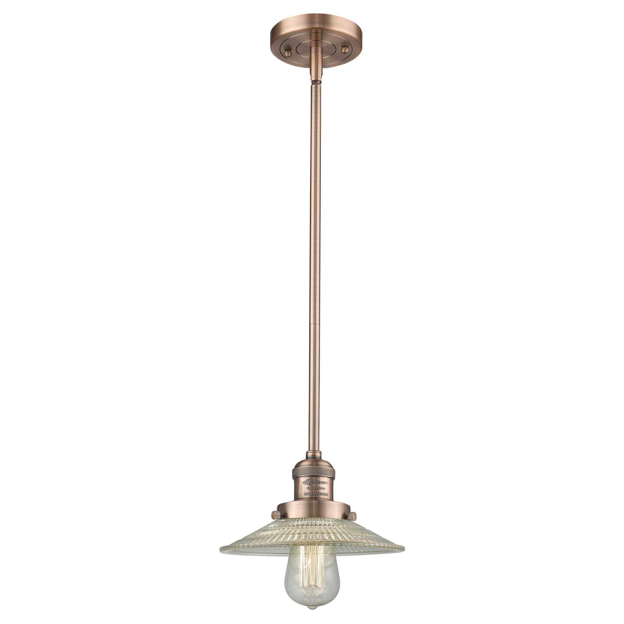 Bruno Marashlian Halophane 8 Inch Mini Pendant by Innovations Lighting