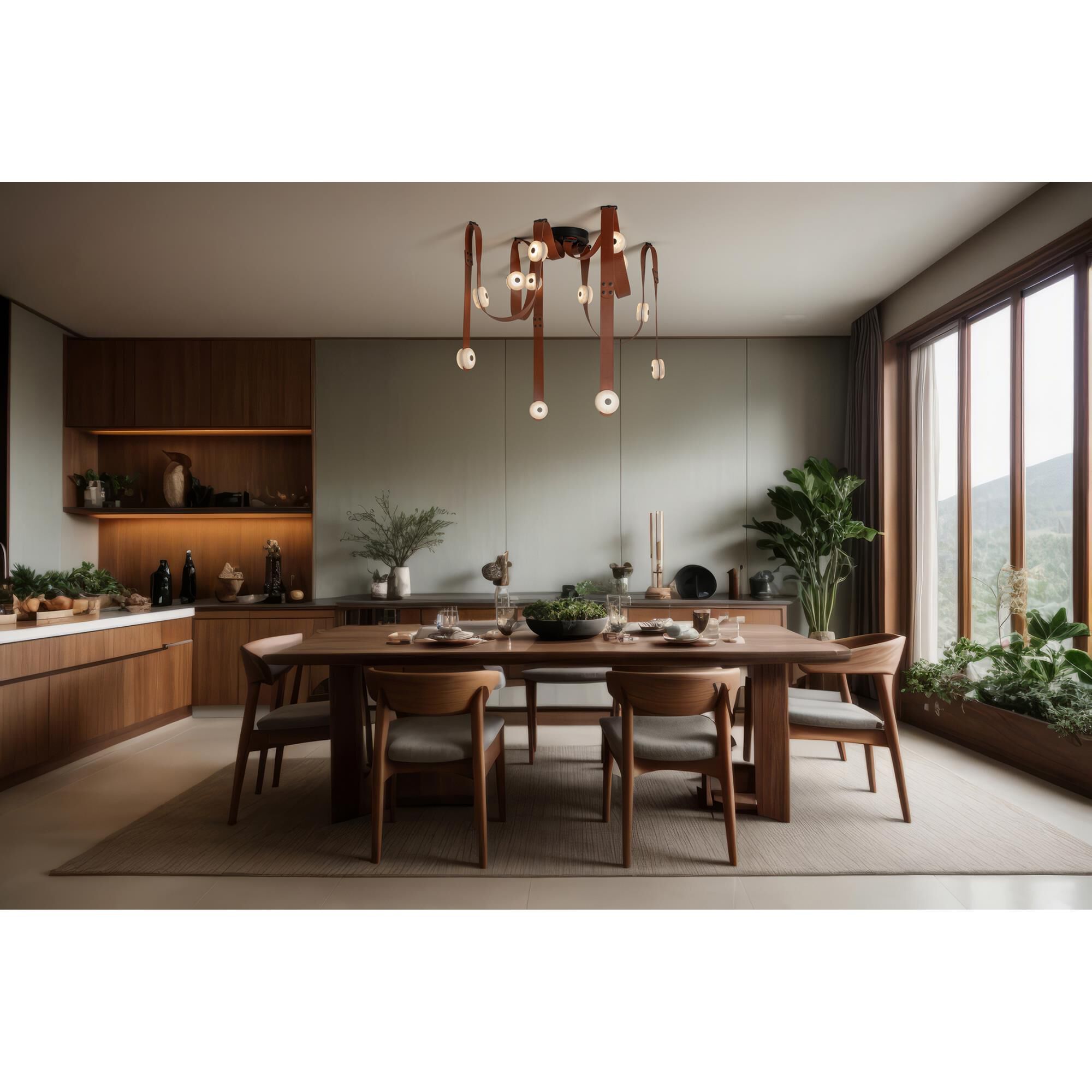 Snaps 87 Inch Multi Light Pendant by Hubbardton Forge