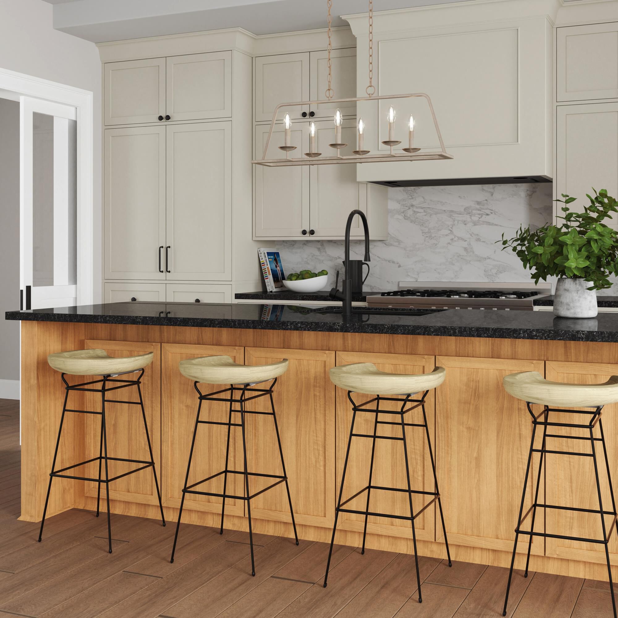 Shown in Antique White finish