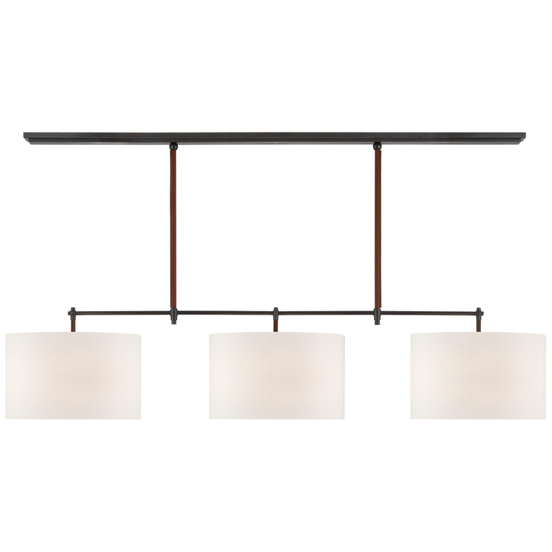 Thomas O'Brien Bryant 64 Inch 3 Light LED Linear Suspension Light by Visual Comfort Signature Collection