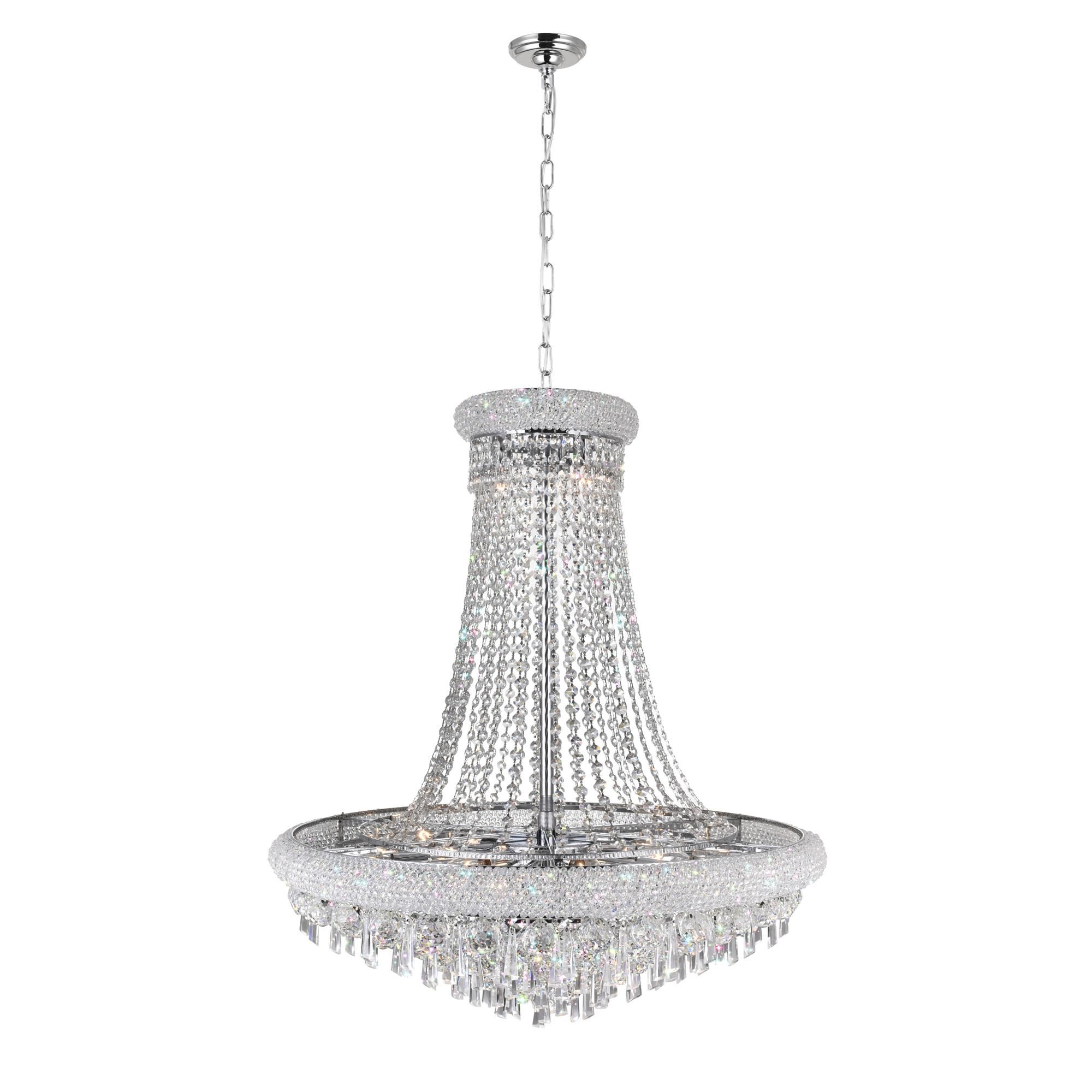 Kingdom 30 Inch 18 Light Chandelier by CWI Lighting