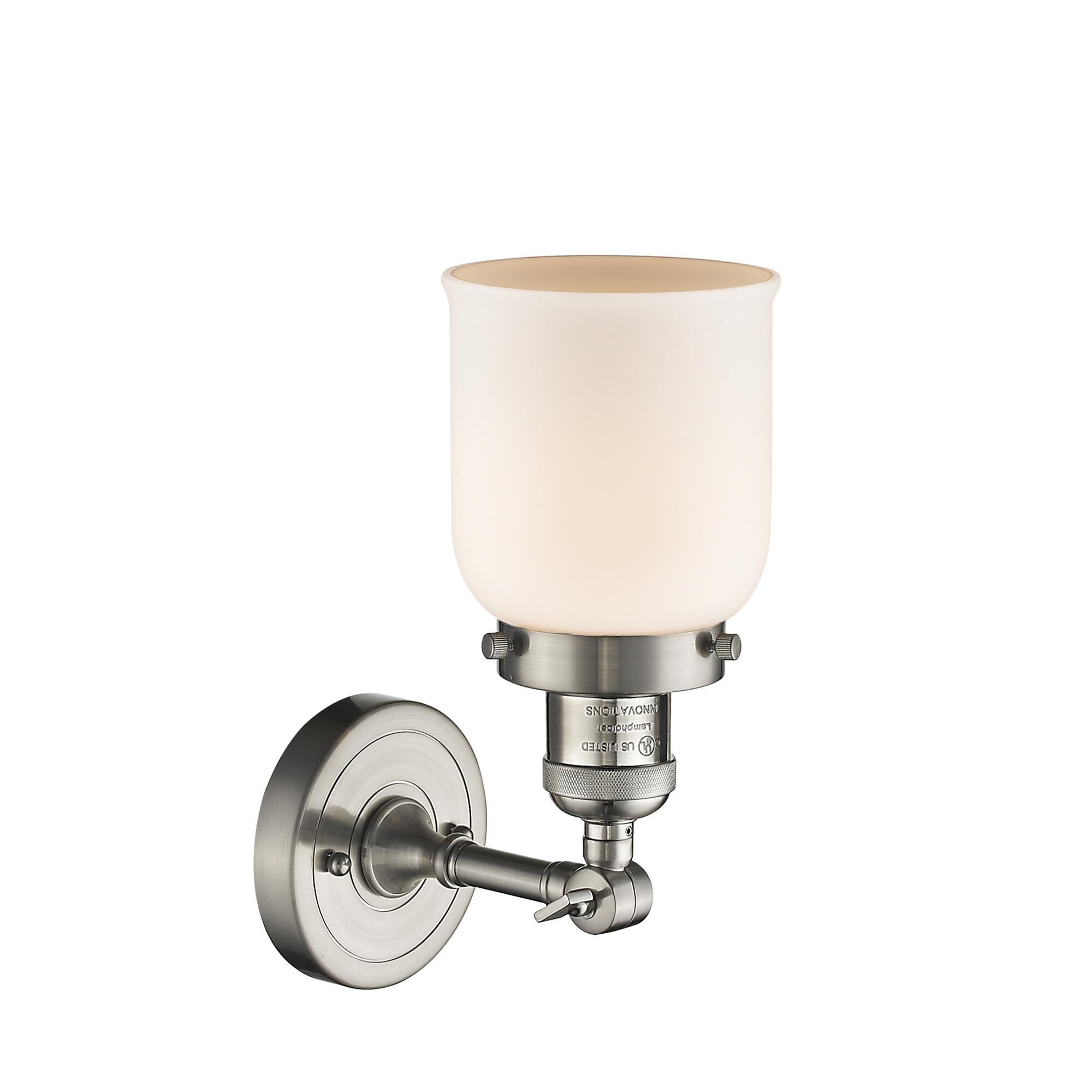 Shown in Brushed Satin Nickel finish and Frosted glass