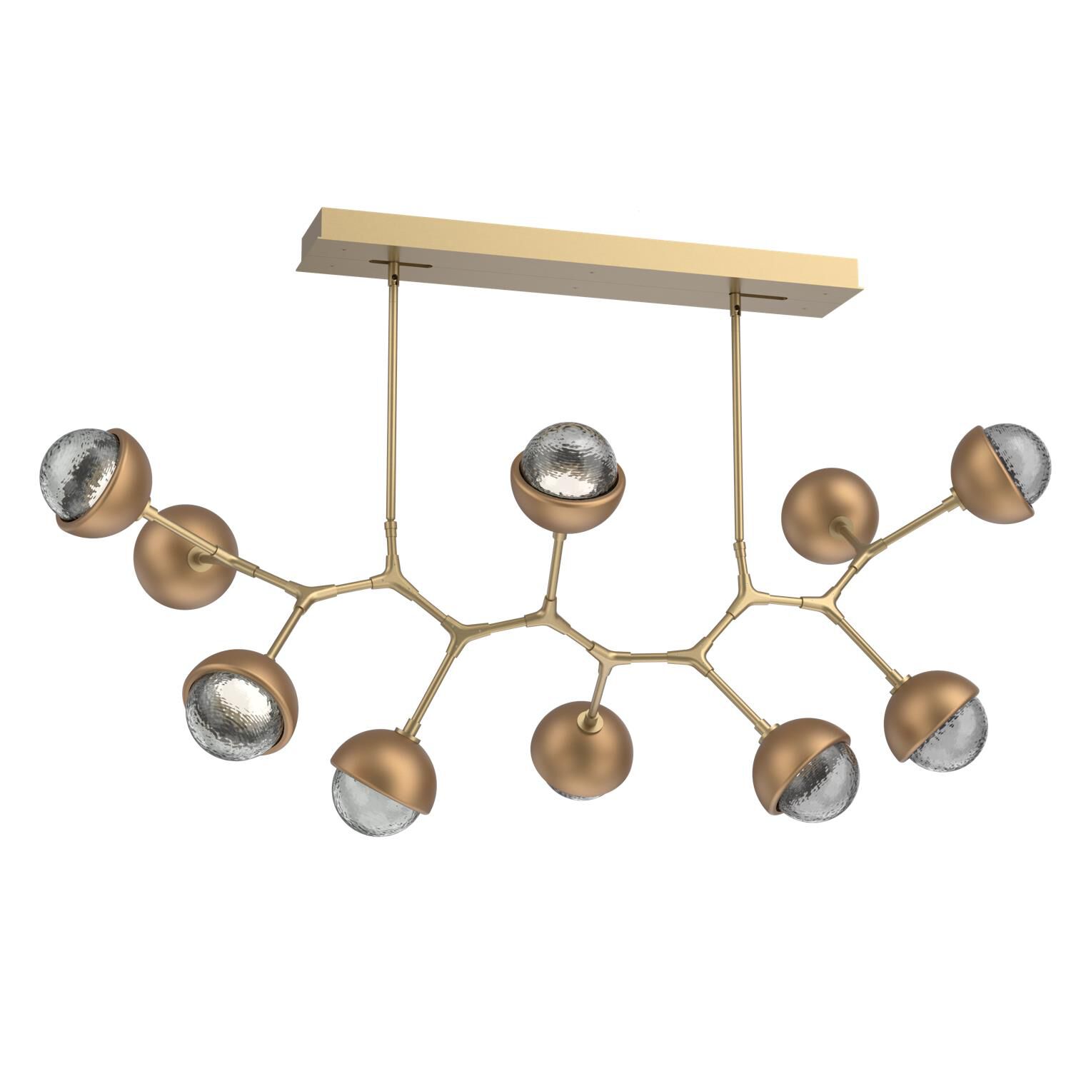 Levi Wilson Cabochon 56 Inch Linear Suspension Light by Hammerton Studio