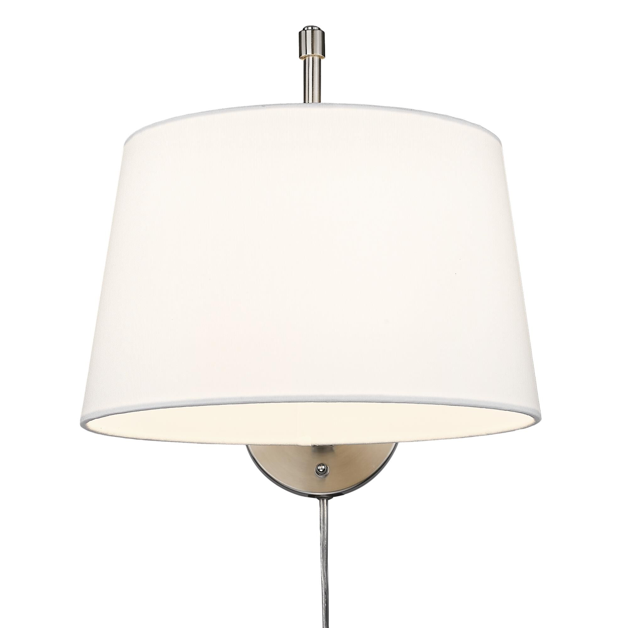 Shown in Modern White finish and Modern White shade