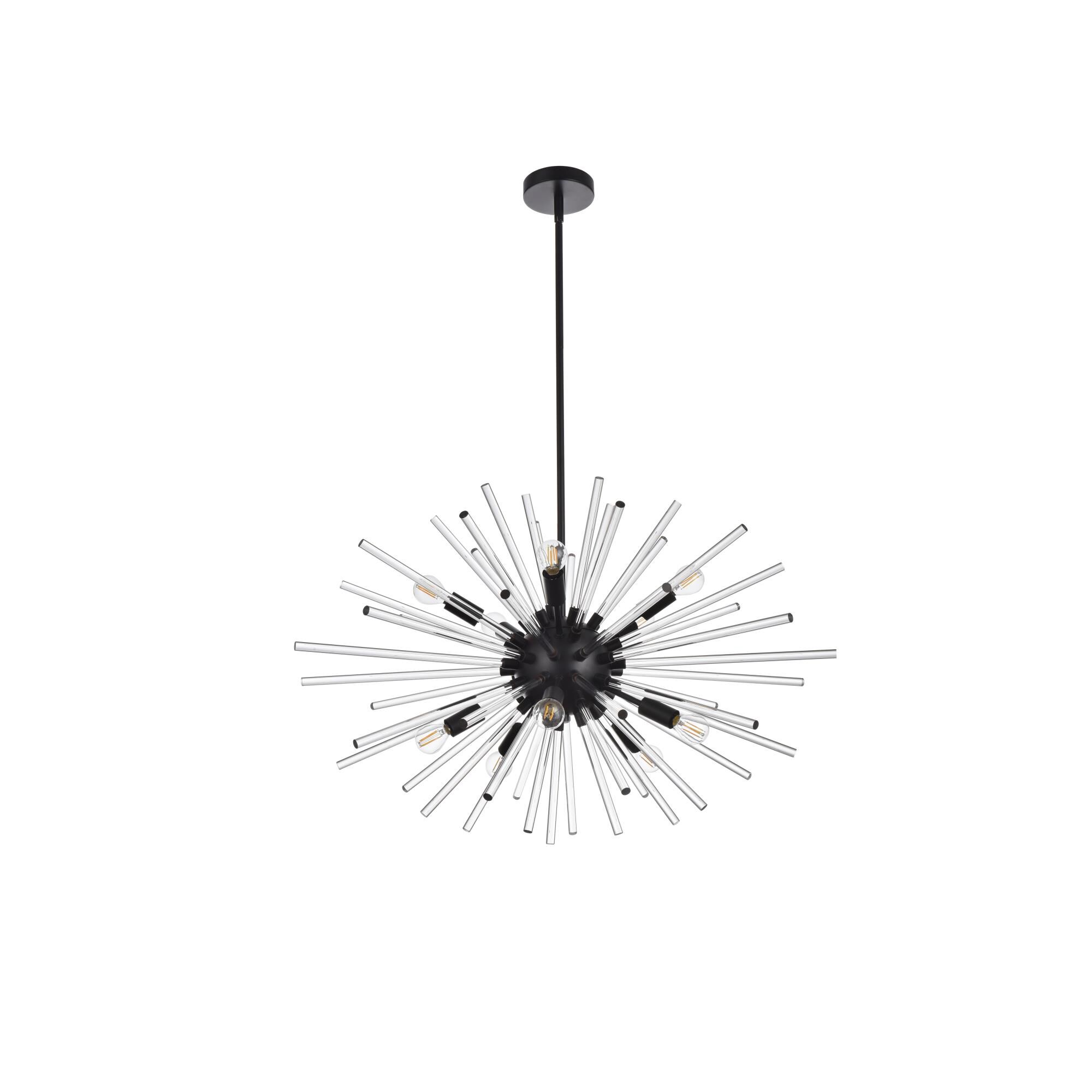 Sienna 36 Inch 10 Light Chandelier by Elegant Lighting