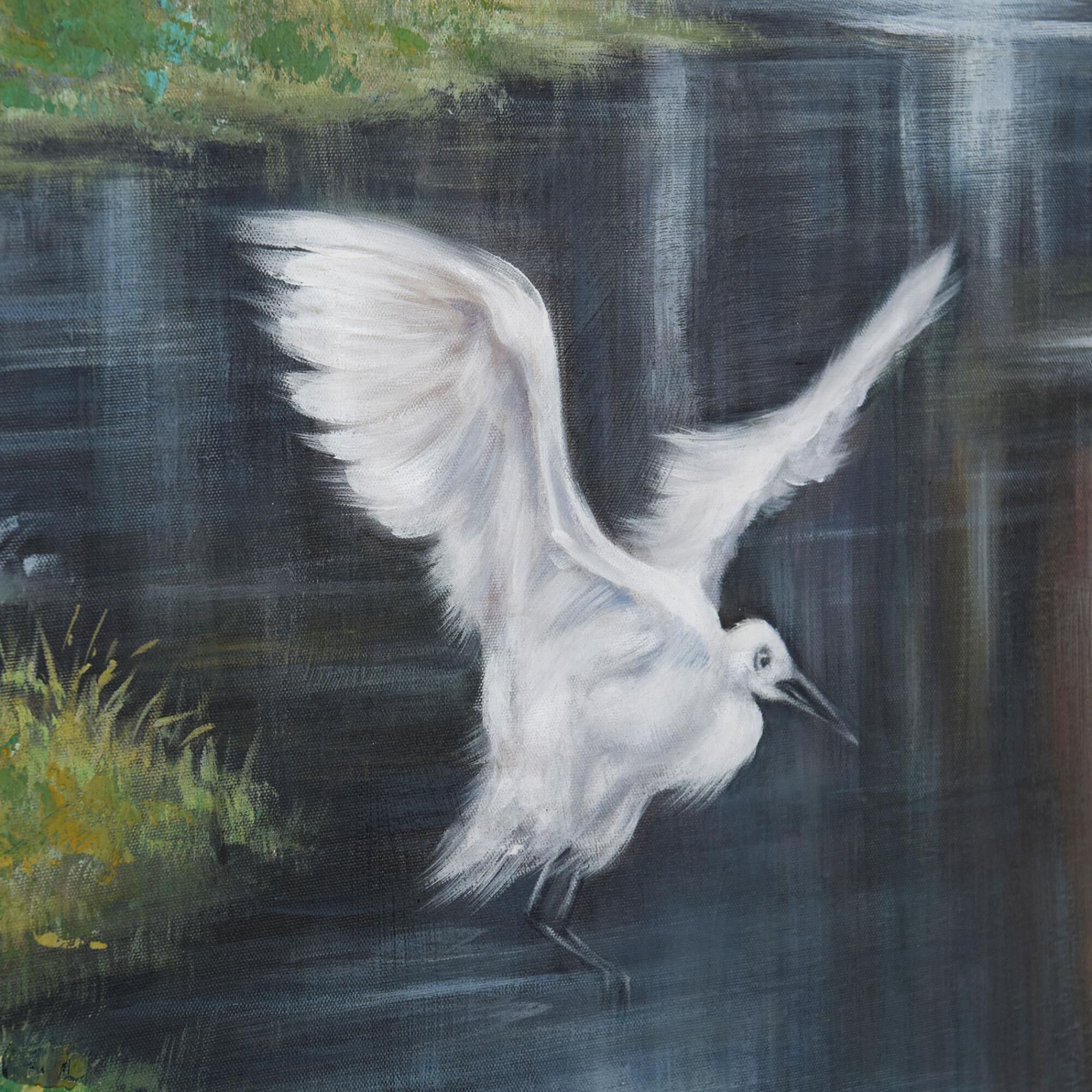 Marsh Flight 50 Inch Painting by Stylecraft