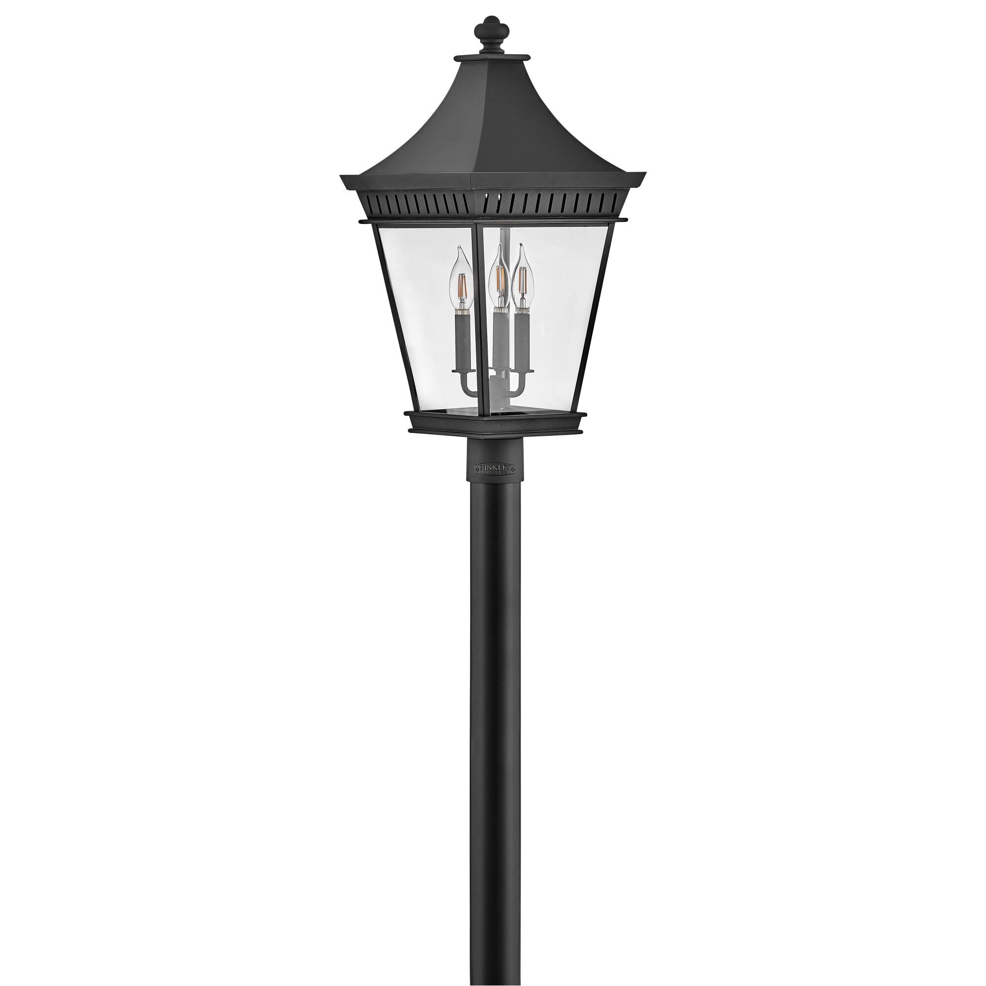 Shown in Museum Black finish and Clear glass