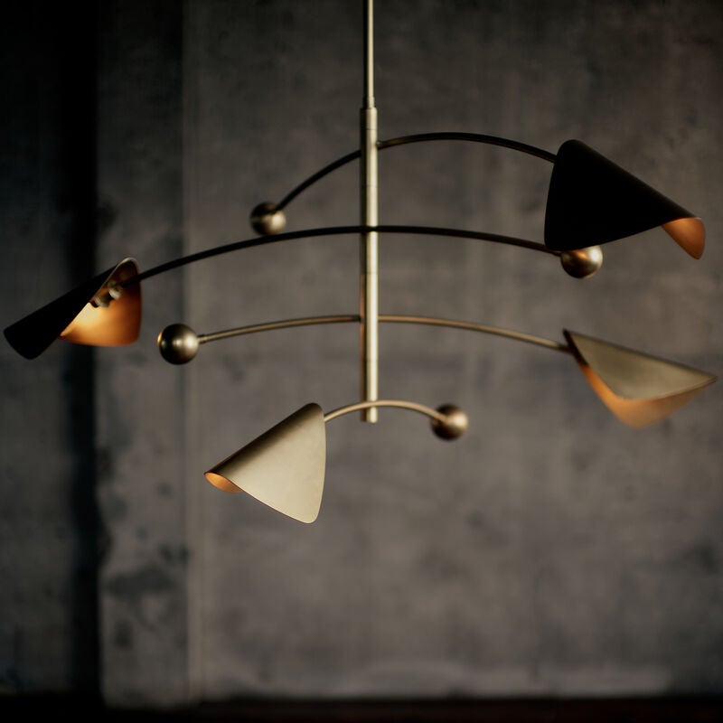 Eclipse Large Linear Chandelier by Regina Andrew