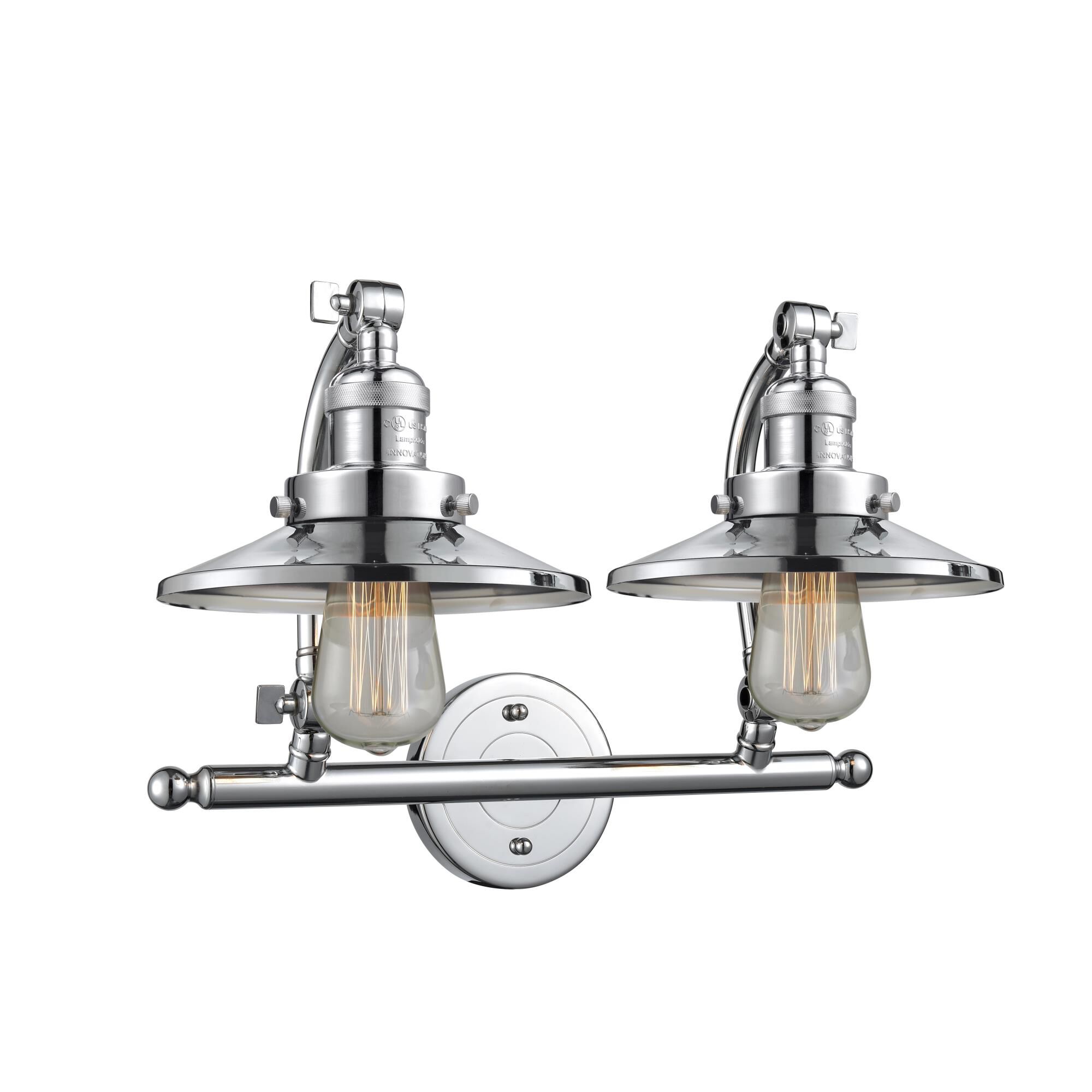 Bruno Marashlian Railroad 18 Inch 2 Light Bath Vanity Light,