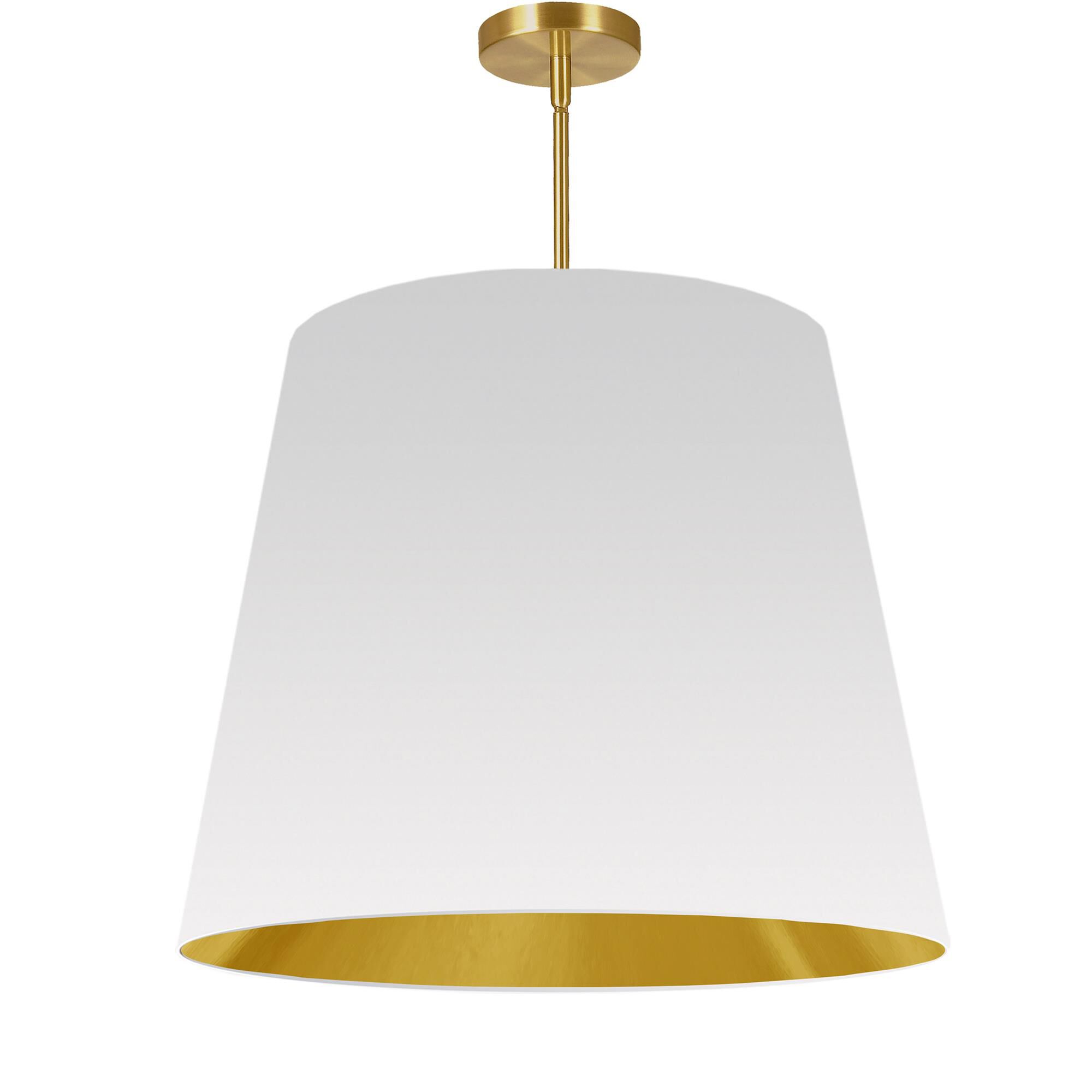 Shown in White and Gold finish