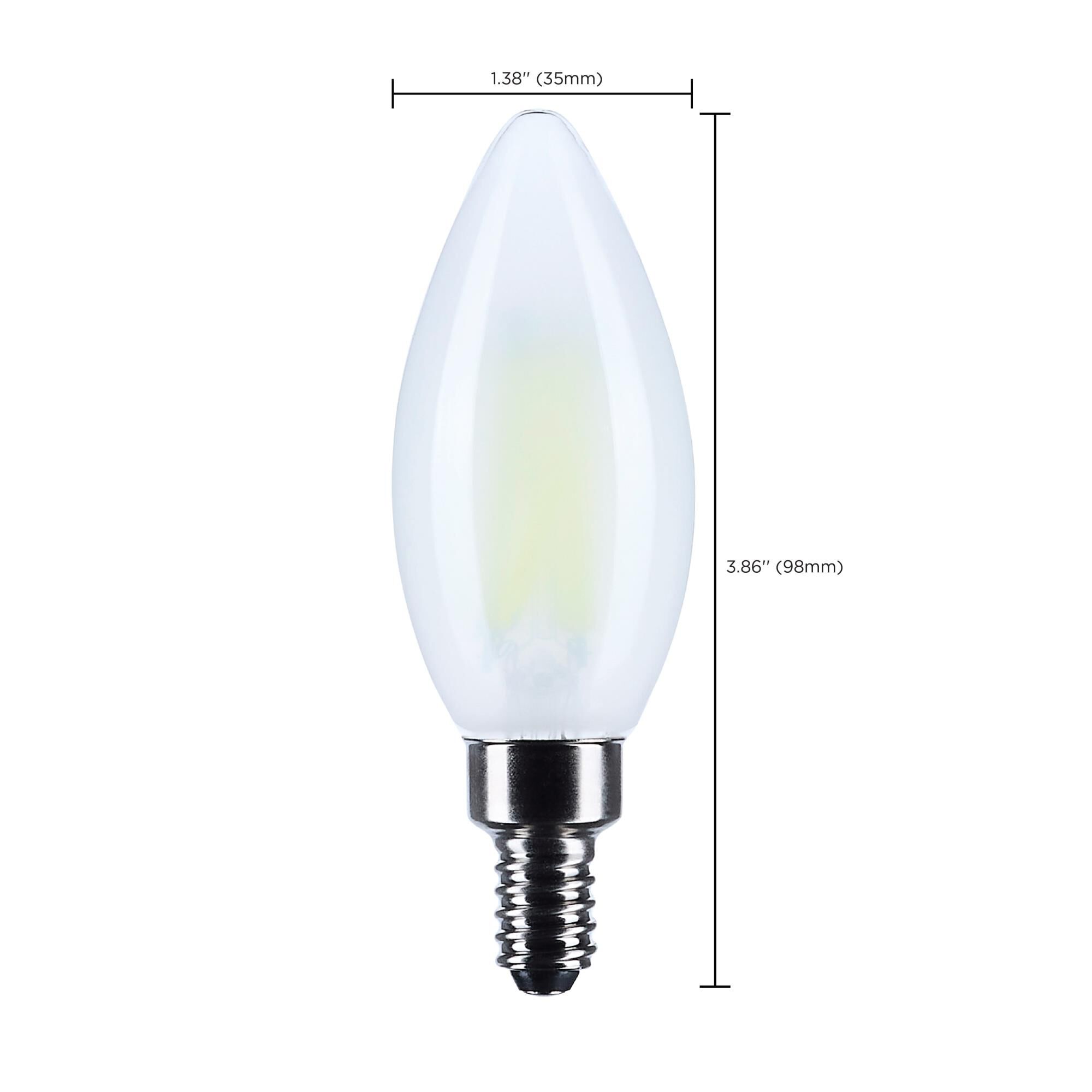 Dimmable 8 Watt 4000K B11 LED Light Bulb,
