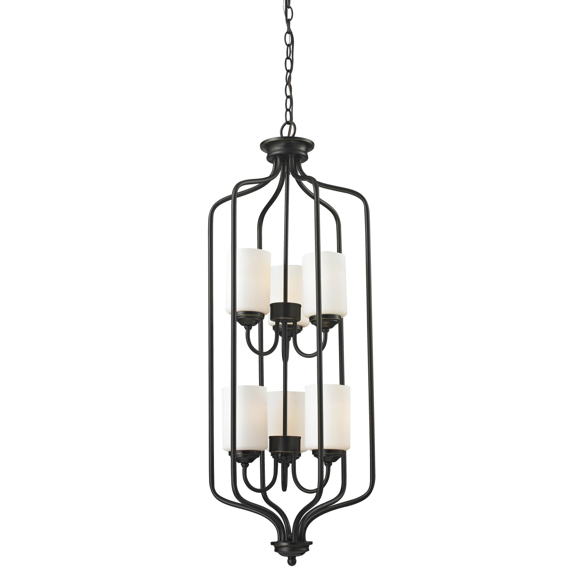 Shown in Olde Bronze finish and Glass shade