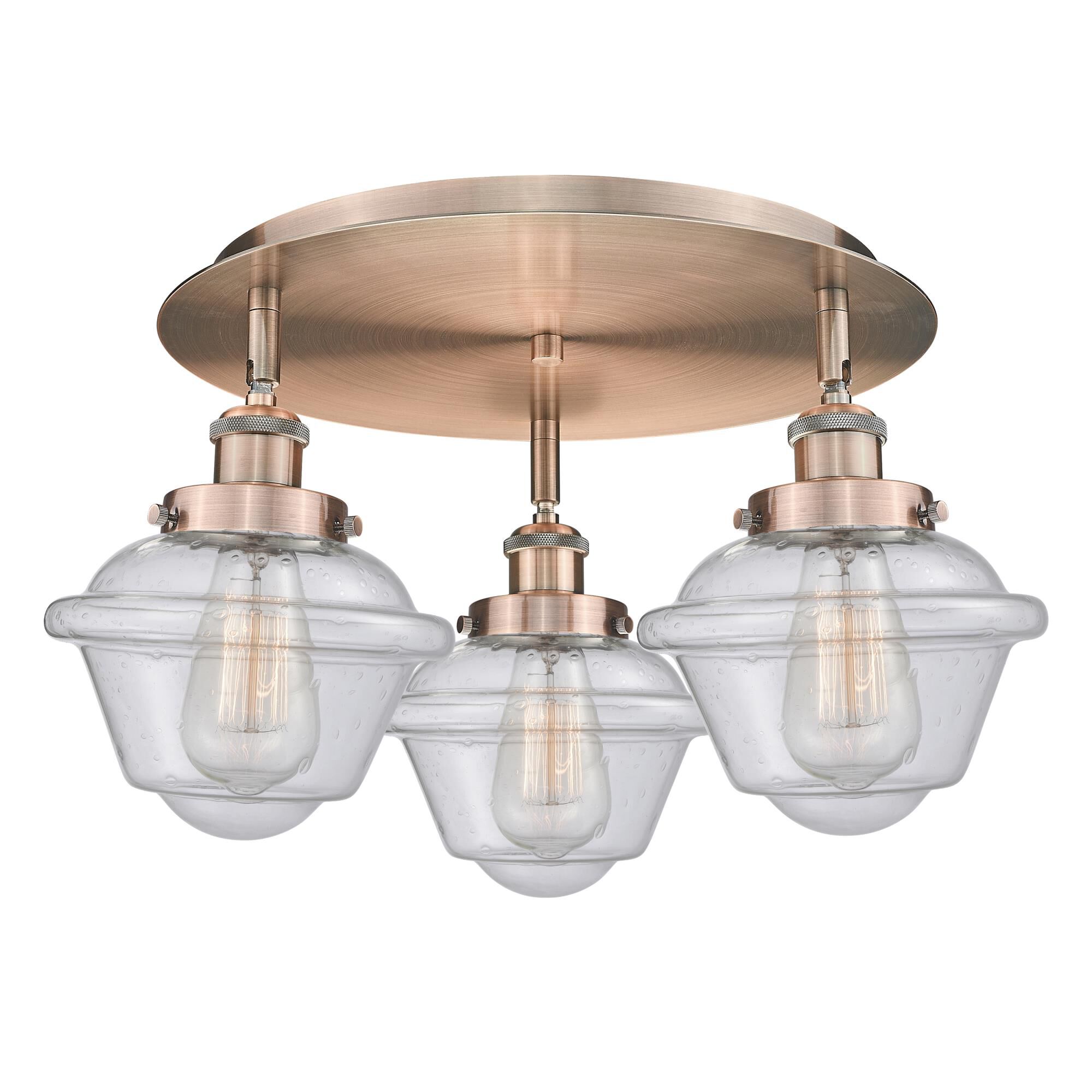 Bruno Marashlian Oxford 18 Inch 3 Light Flush Mount by Innovations Lighting