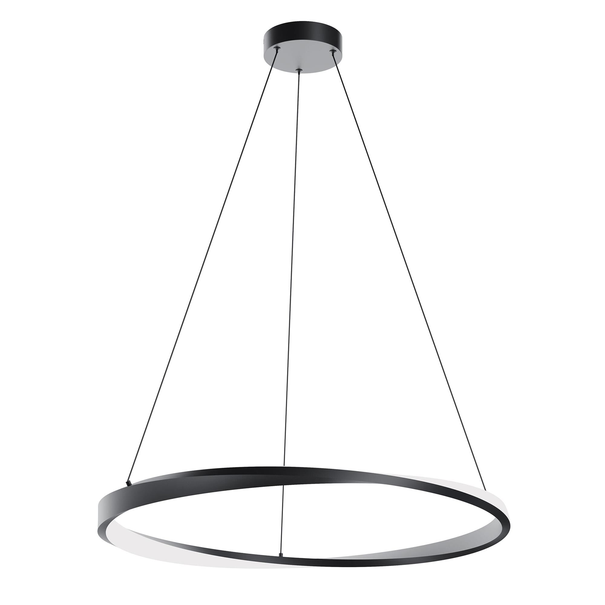 Shown in Black finish and White shade