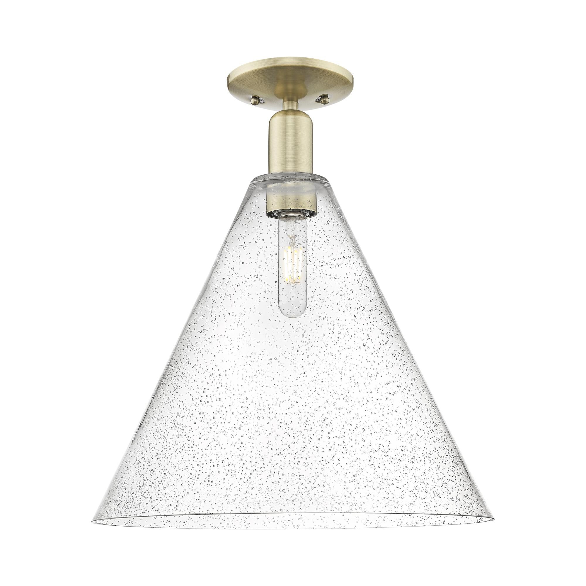Bruno Marashlian Berkshire Glass 16 Inch Semi Flush Mount by Innovations Lighting