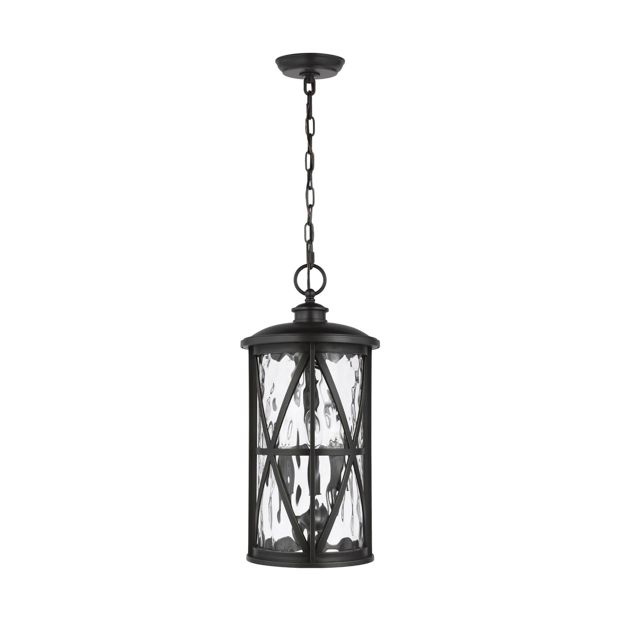 Millbrooke 21 Inch Tall 3 Light Outdoor Hanging Lantern by Generation Lighting
