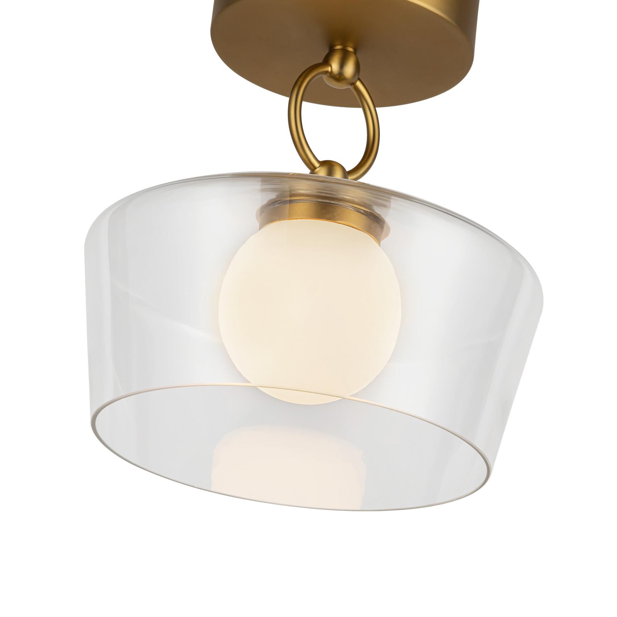 Leota 8 Inch Semi Flush Mount by Alora Mood