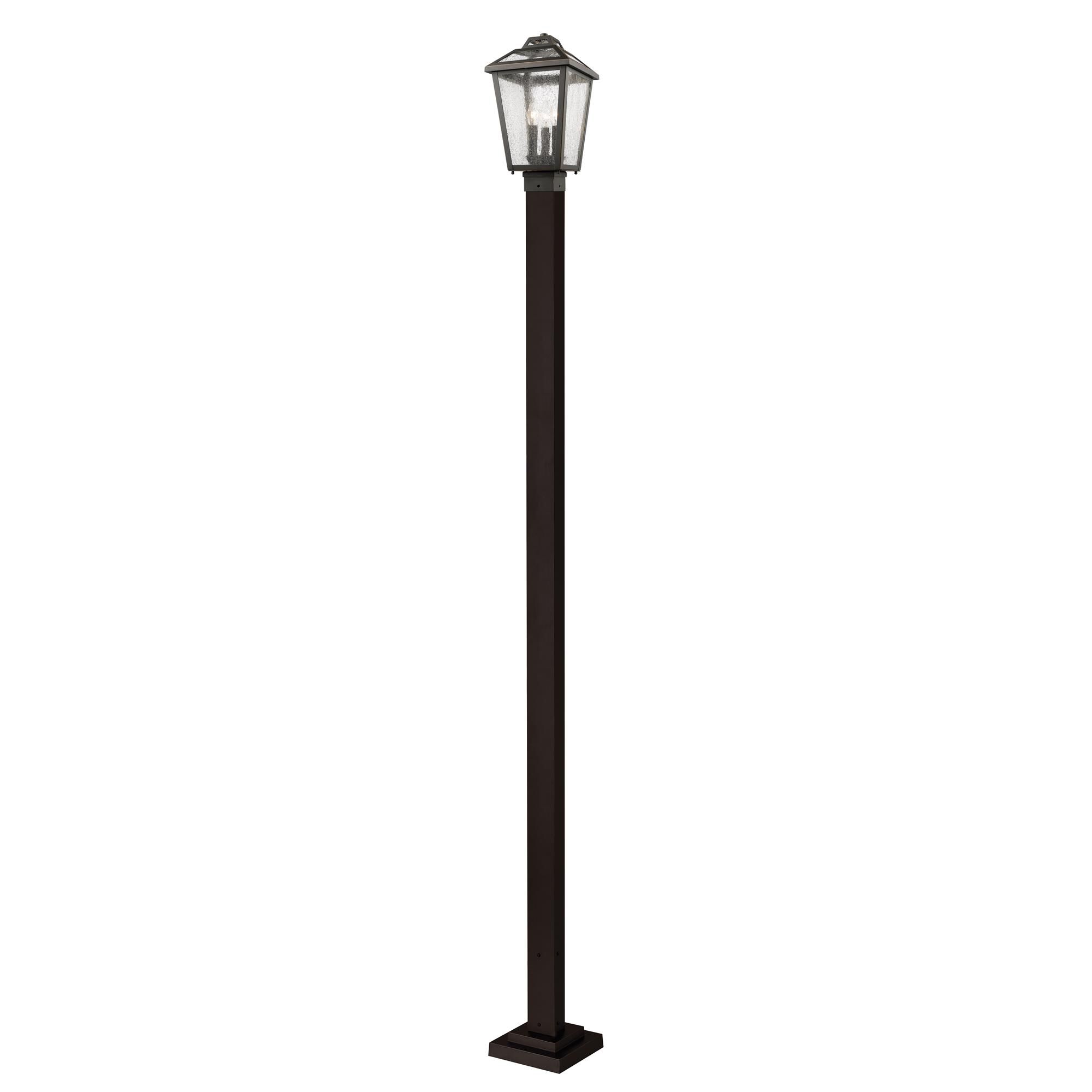 Shown in Oil Rubbed Bronze finish and Glass shade