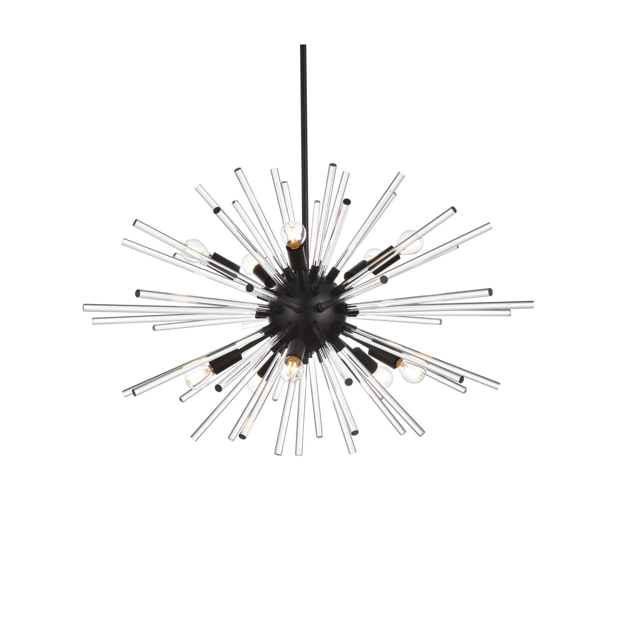 Sienna 32 Inch 10 Light Chandelier by Elegant Lighting