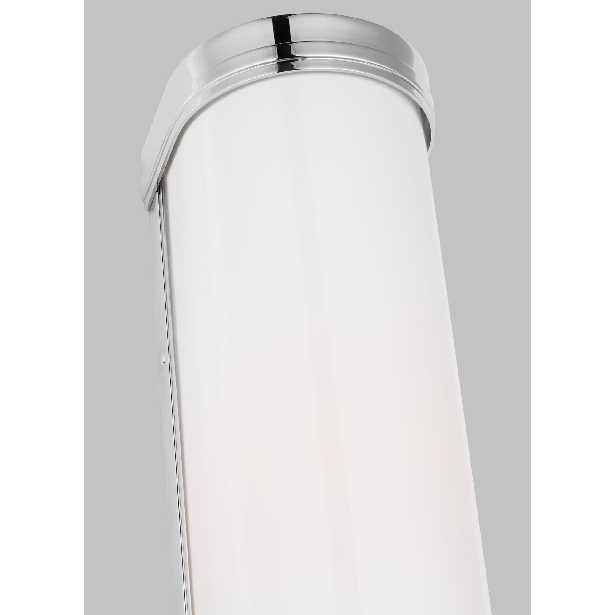 Shown in Polished Nickel finish and Opal Etched Glass shade