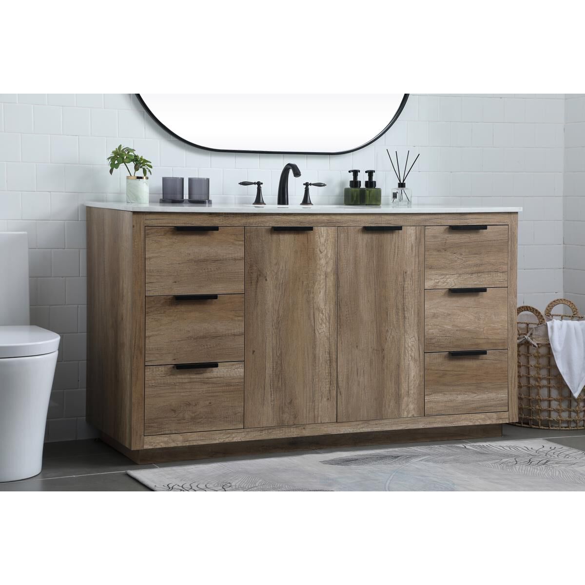 Blake 60 Inch Bath Vanity by Elegant Decor